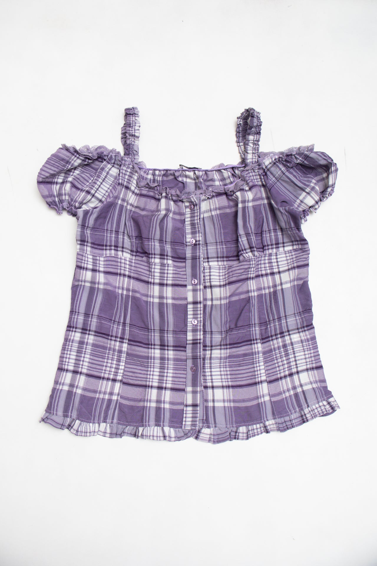 #185 Xanaka plaid cottage core top | c. 159 | size 12