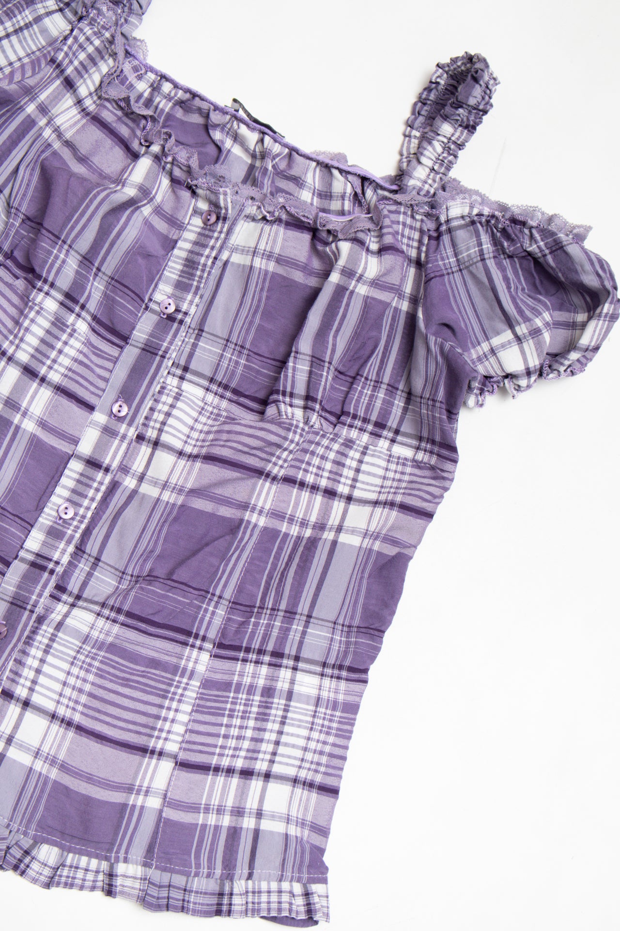 #185 Xanaka plaid cottage core top | c. 159 | size 12