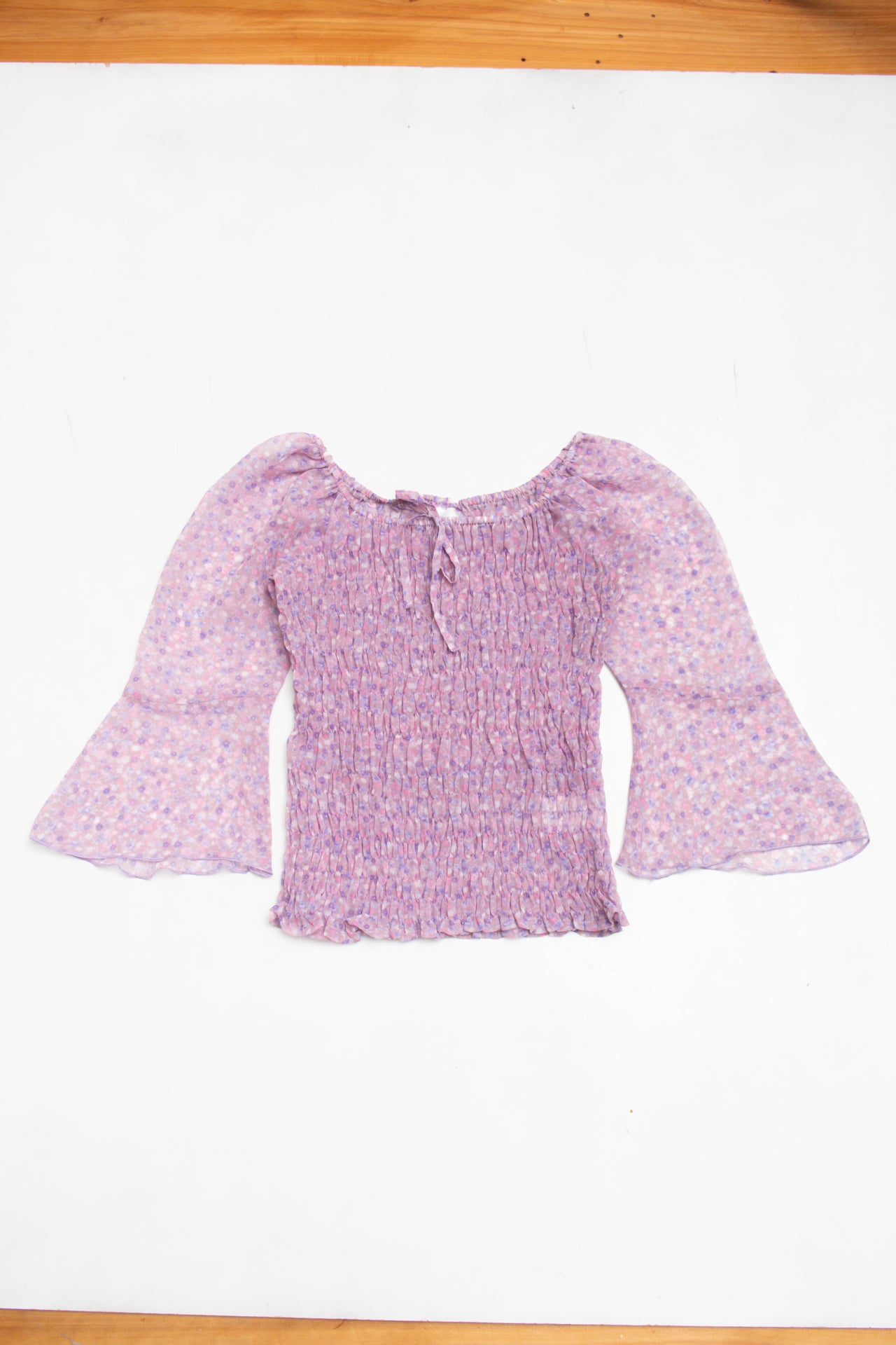#189 Pimkie floral mesh fairy top | c. 159 | size 12