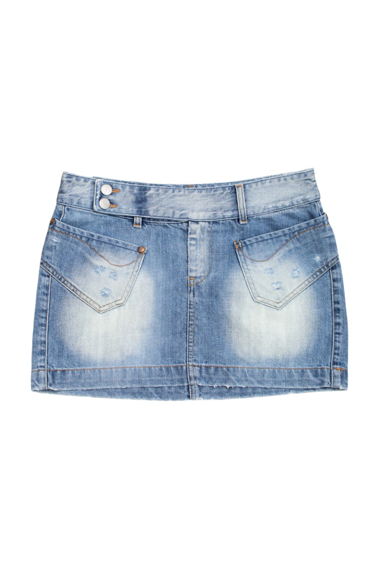 #211 Free Soul light-wash mini skirt | c. 159 | size 8