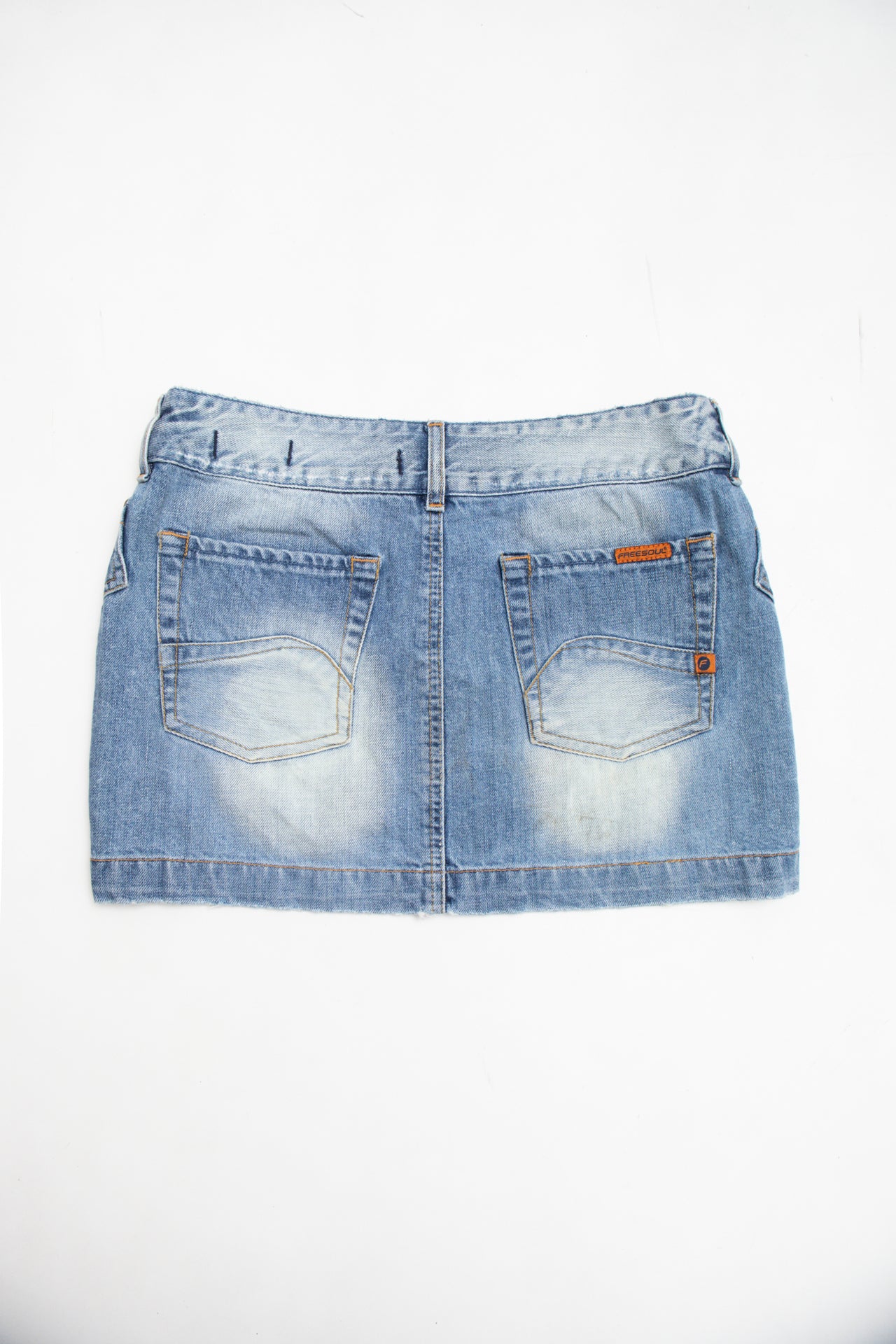 #211 Free Soul light-wash mini skirt | c. 159 | size 8
