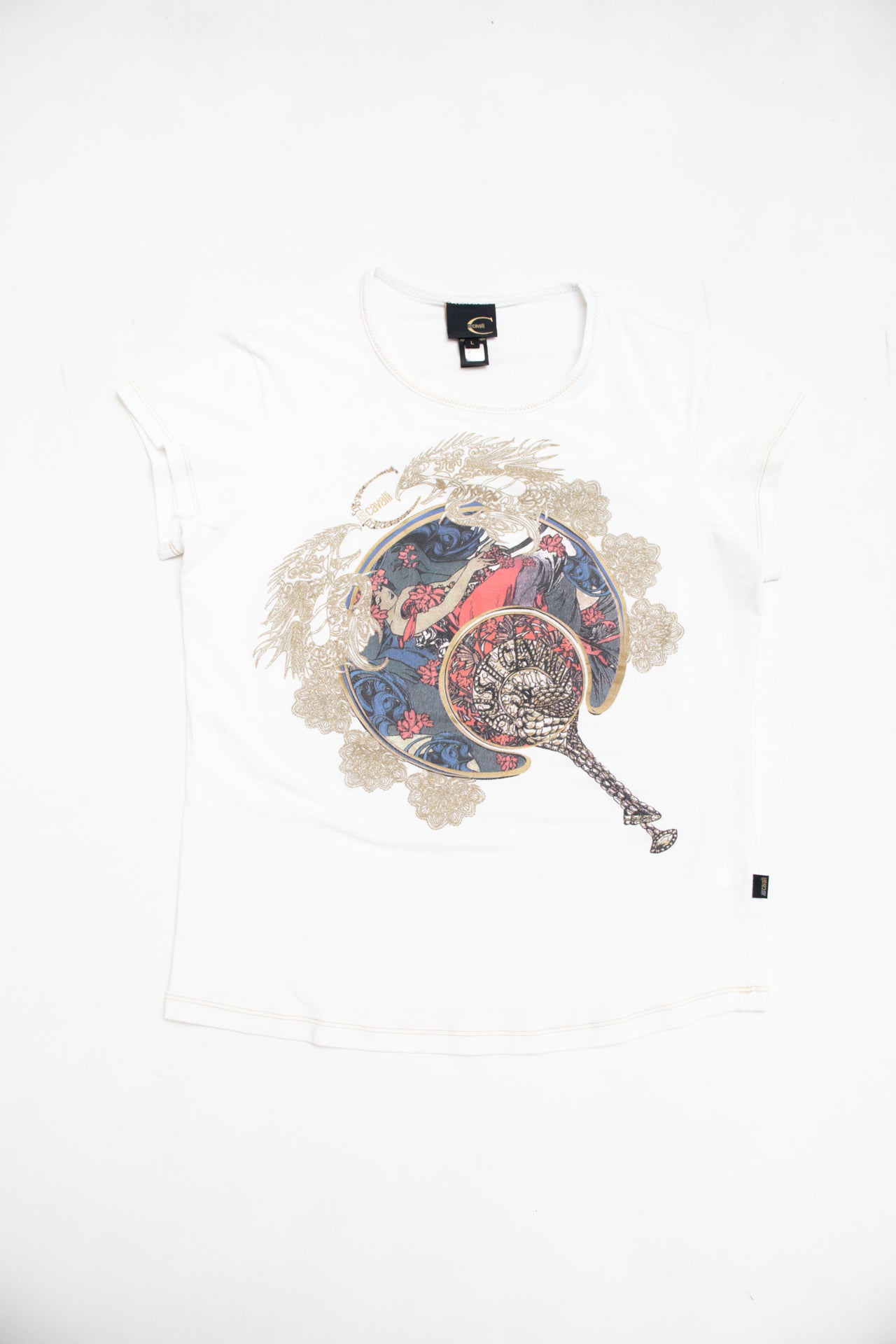 #222 Just Cavalli dragon tee | c. 159 | size 12
