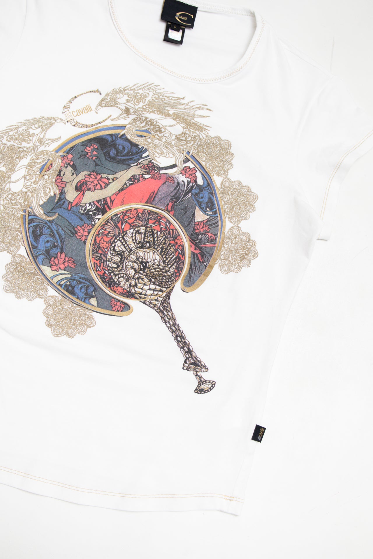 #222 Just Cavalli dragon tee | c. 159 | size 12