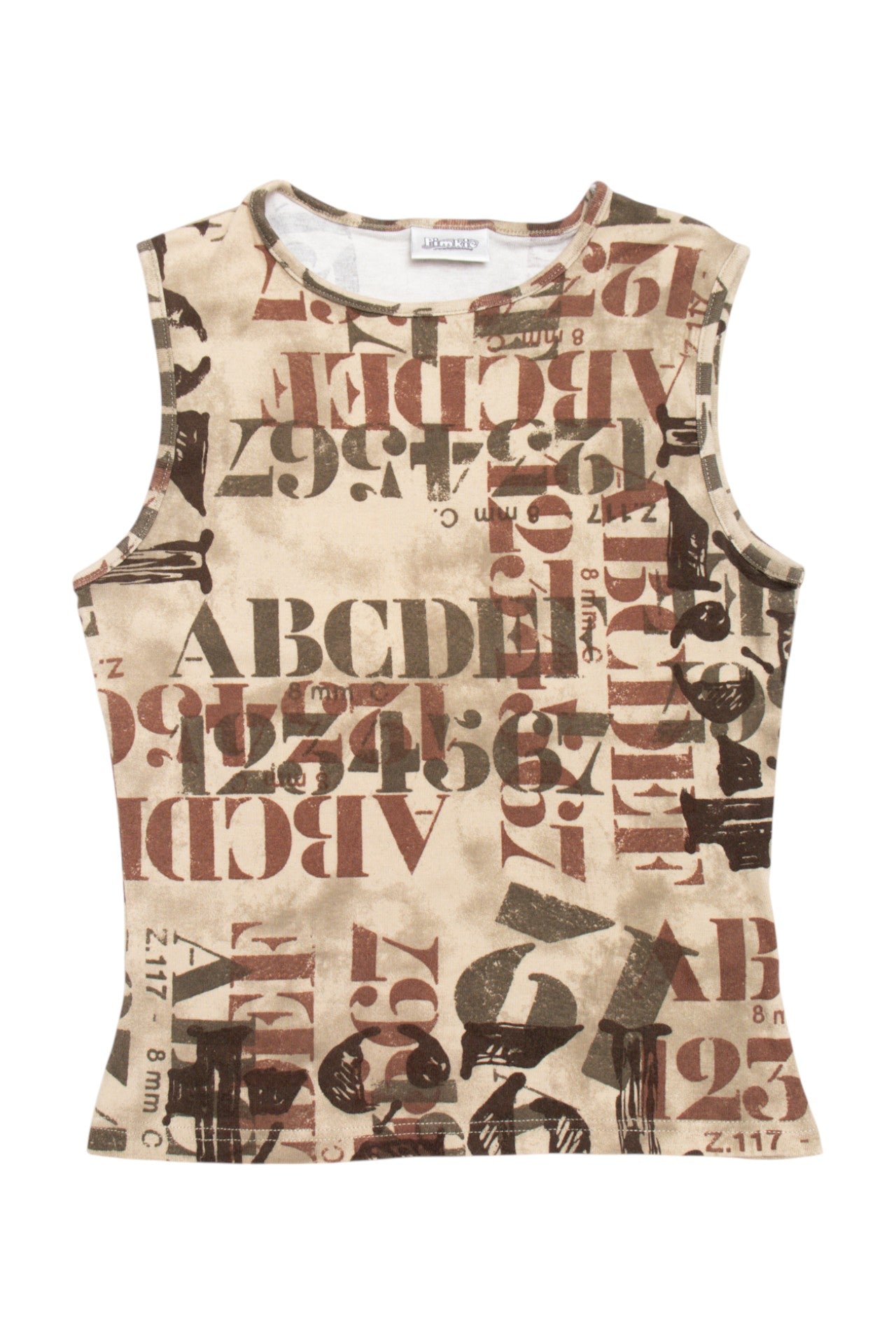 #233 Pimkie alphabet tank | c. 159 | size 8