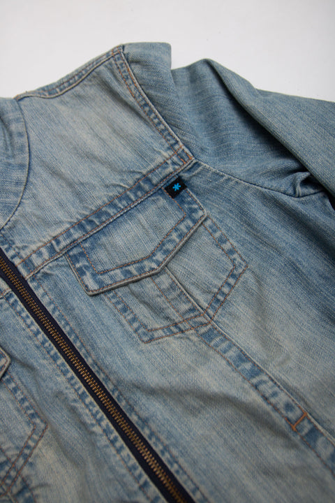 #40 Goood Jeans Jacket Demi Biker | Size 8