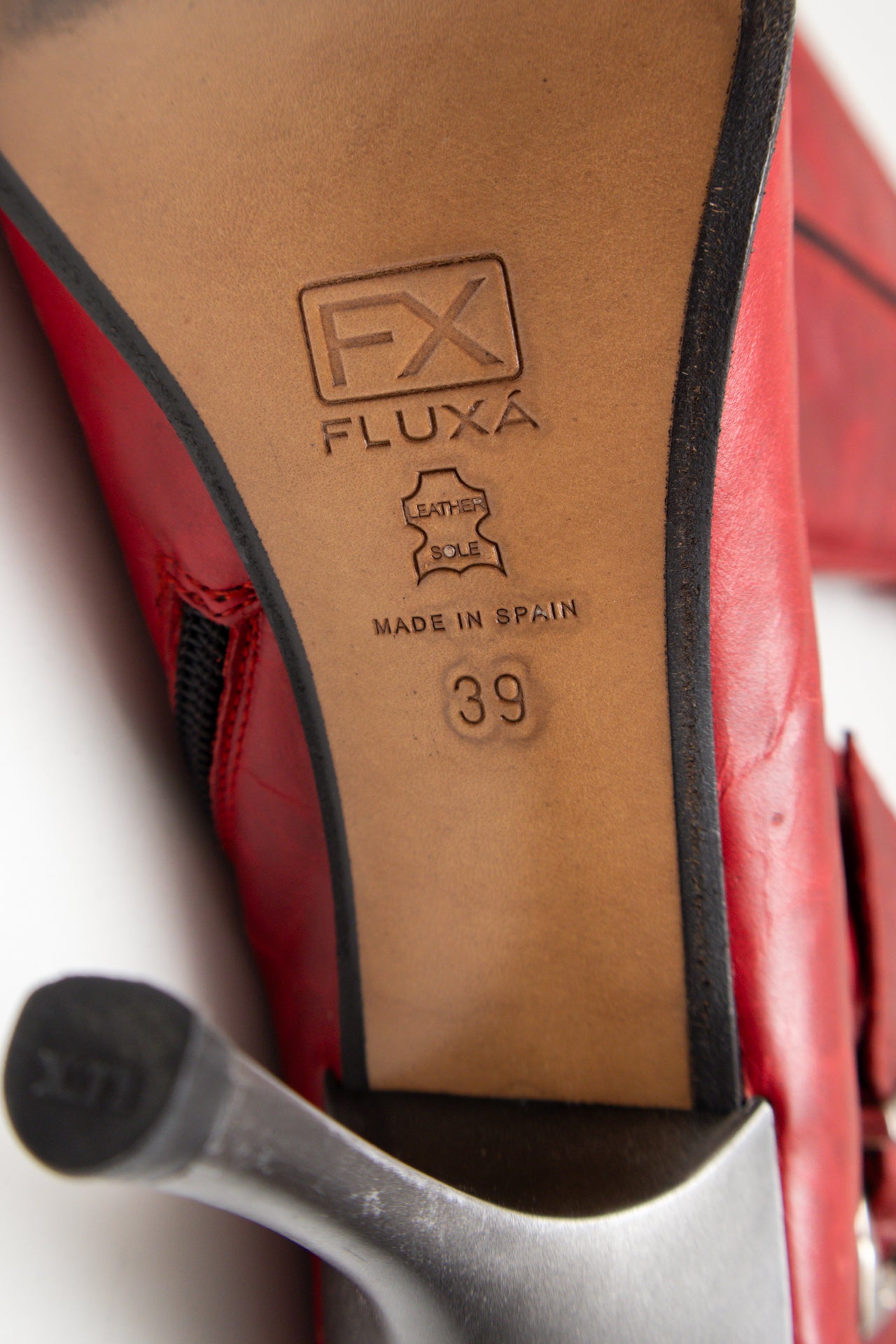 #245 FLUXA red high heel boots | c. 159 | size 8