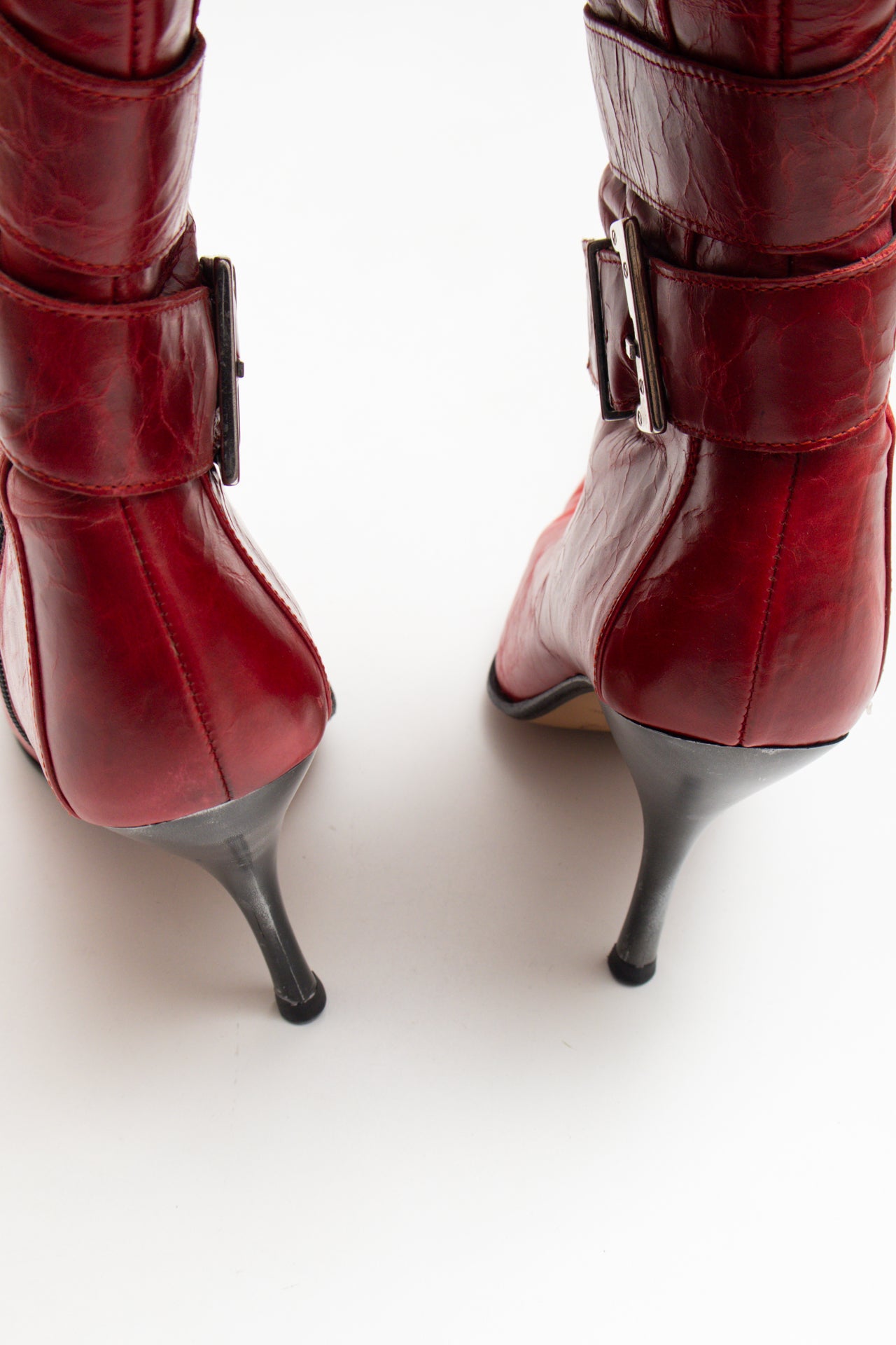 #245 FLUXA red high heel boots | c. 159 | size 8