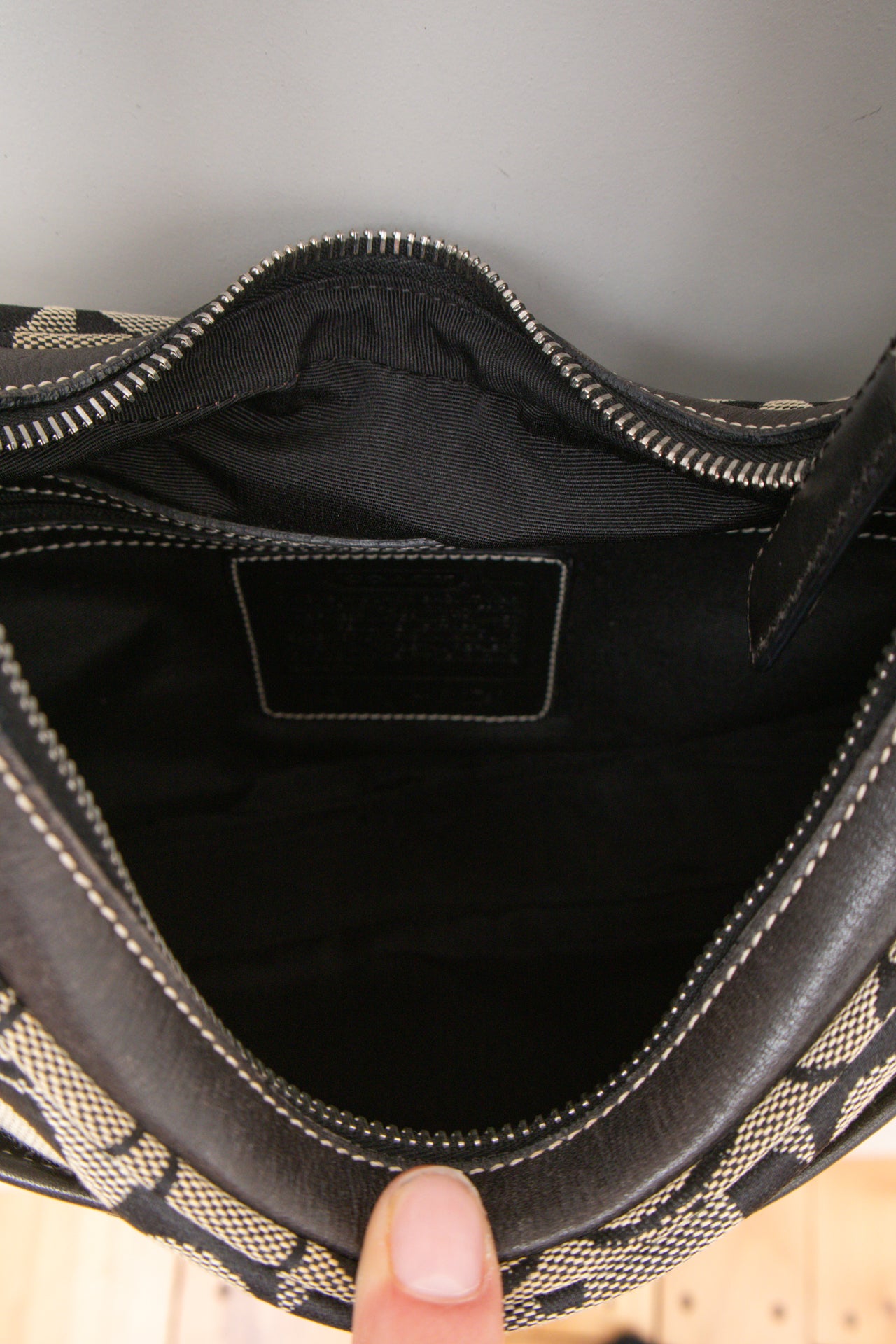 #246 Coach monogram handbag | c. 159