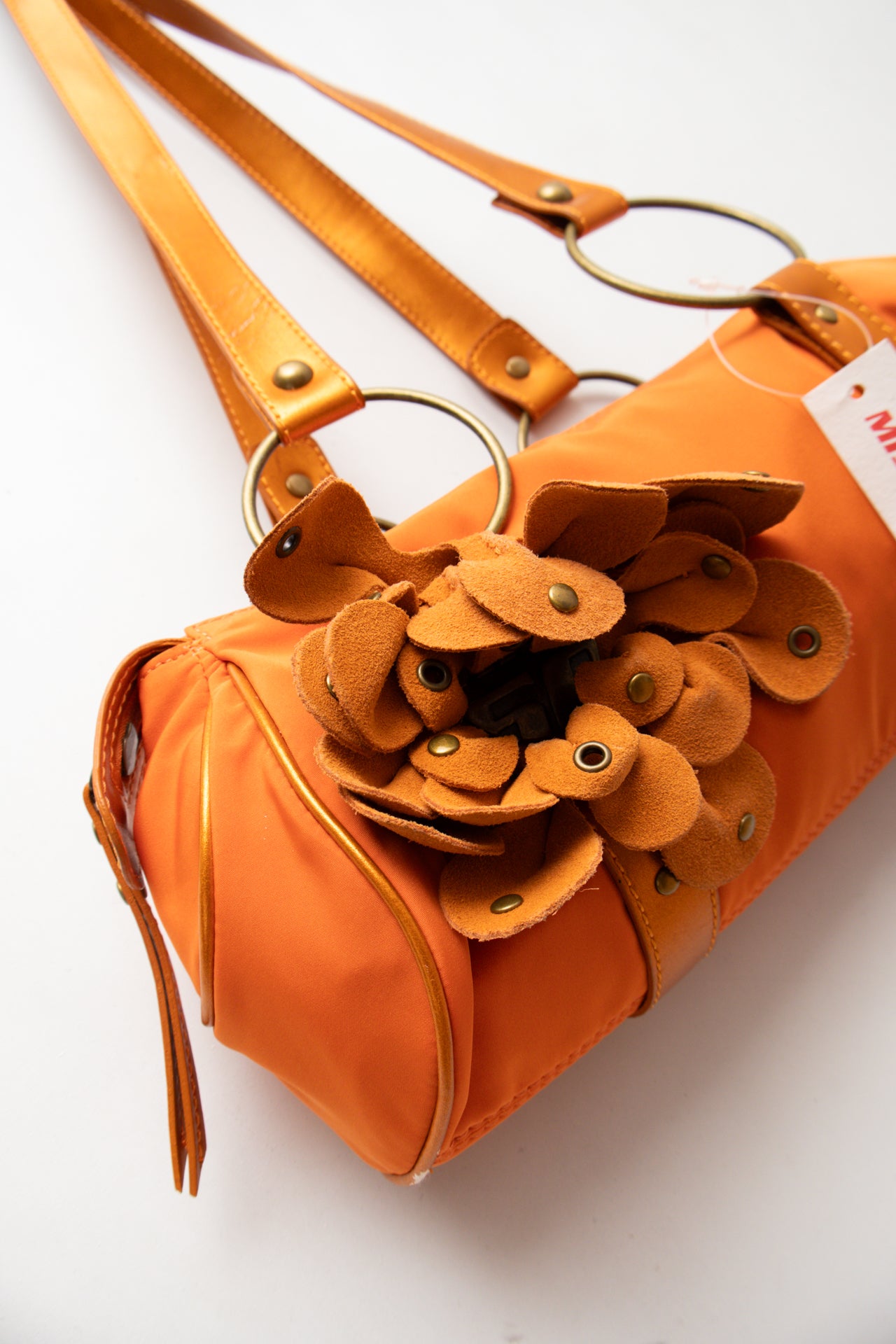 #251 Miss Sixty orange flower bag | c. 159
