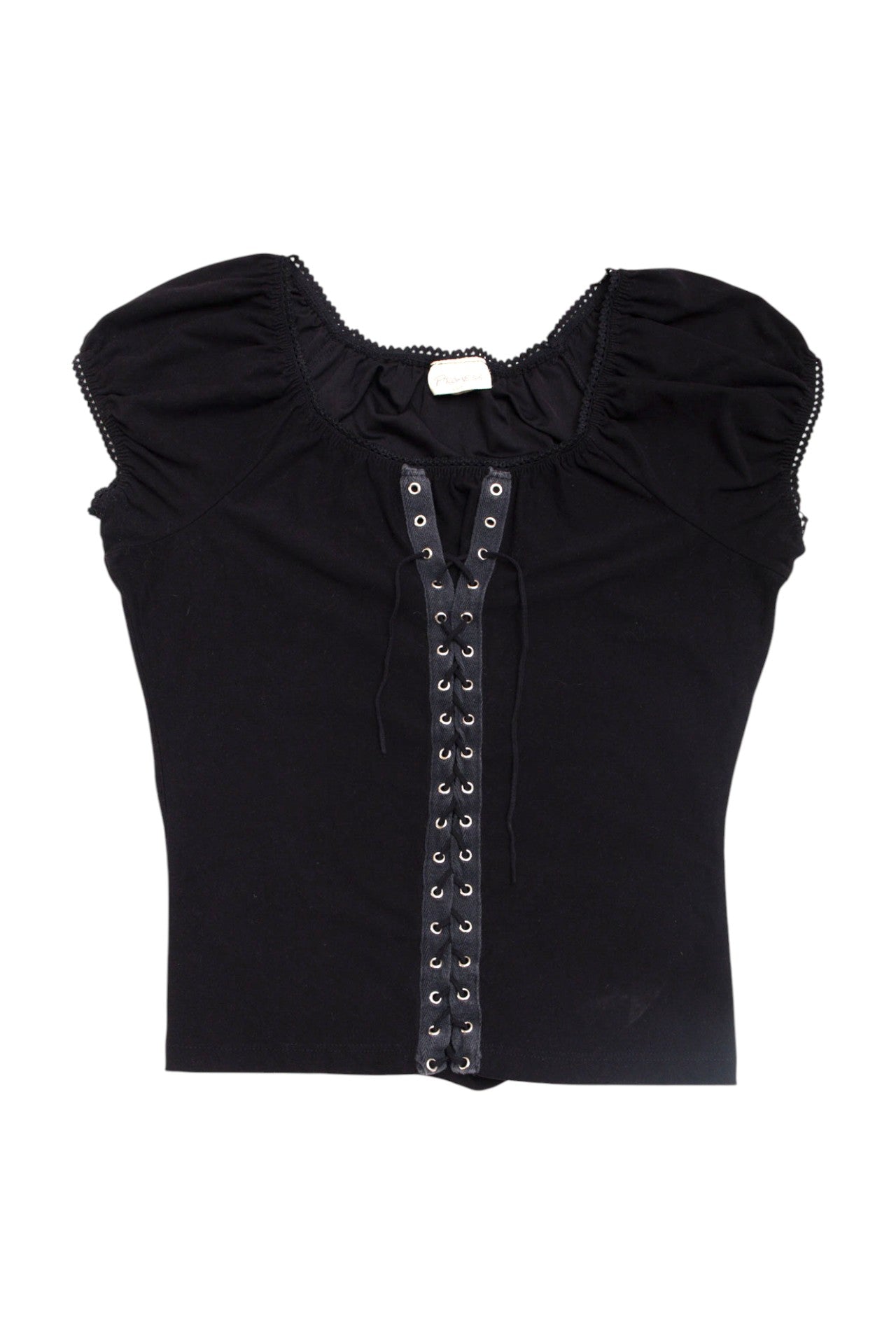 #80 Promesa USA faux lace-up top | c. 153 | size 10/12