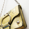 #252 Crocodile print *green guess bag | c. 159