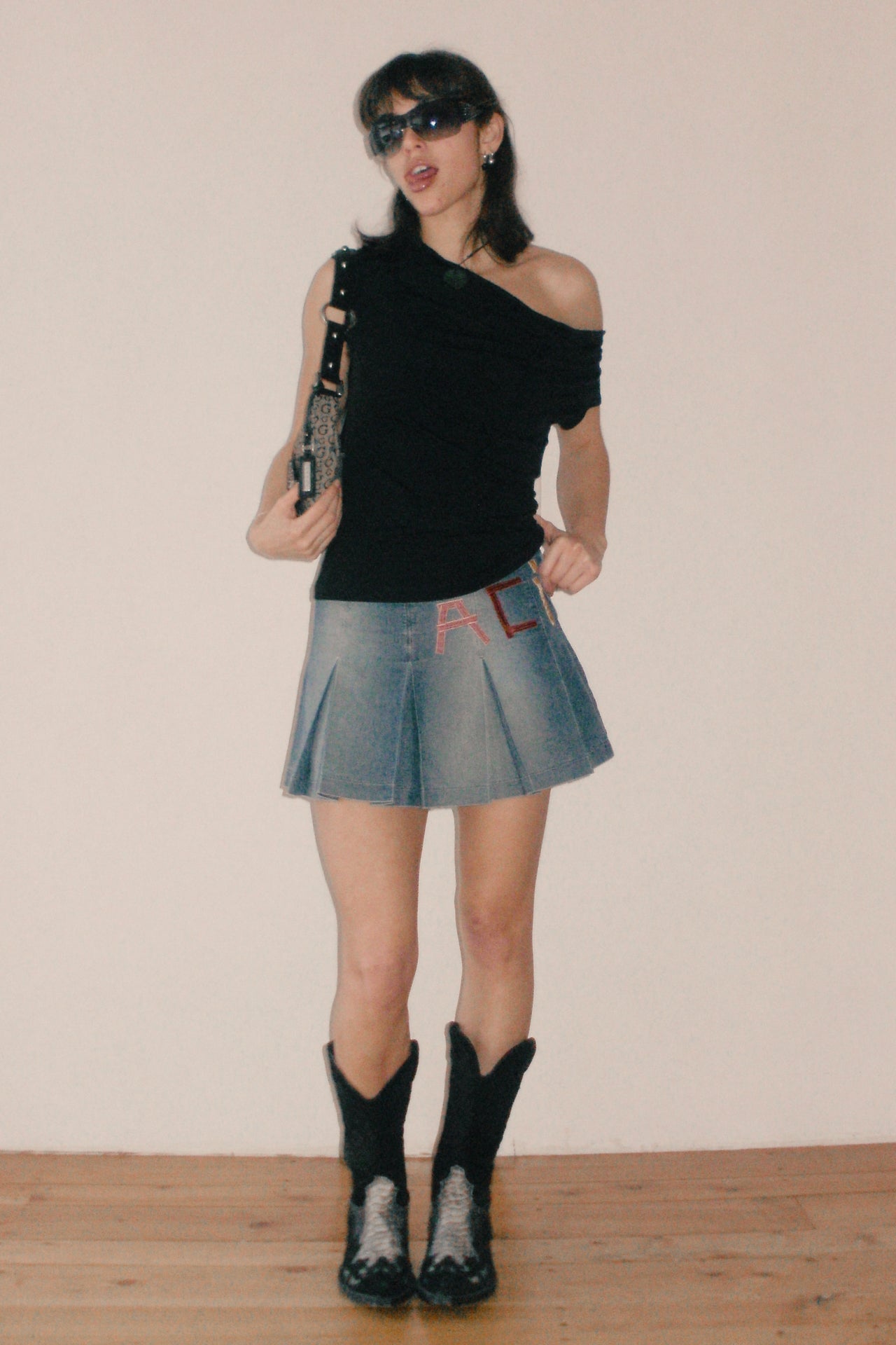 #25 Miss Sixty acid pleated mini skirt | c. 162 | size 8