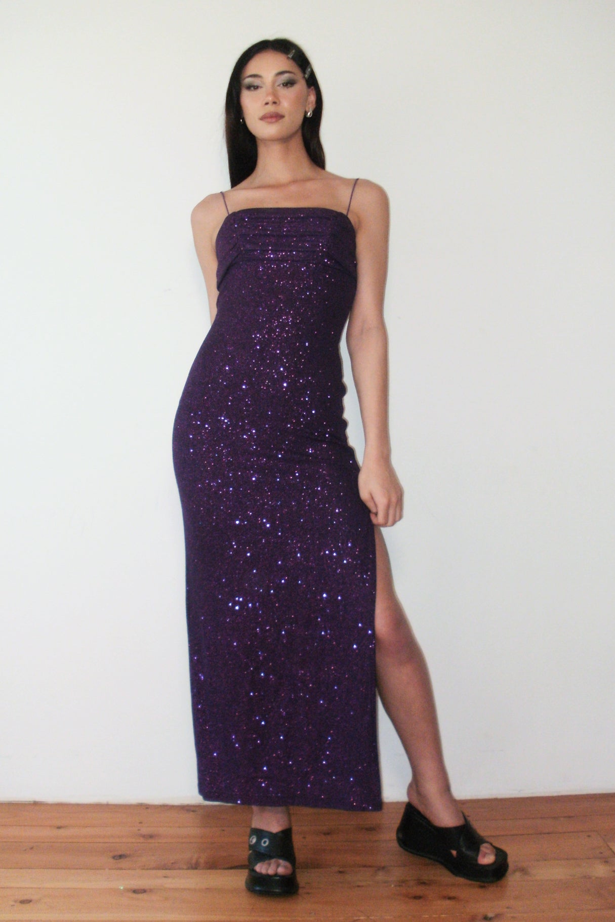 #267 Steppin Out glittered maxi dress | c. 163 | size 10