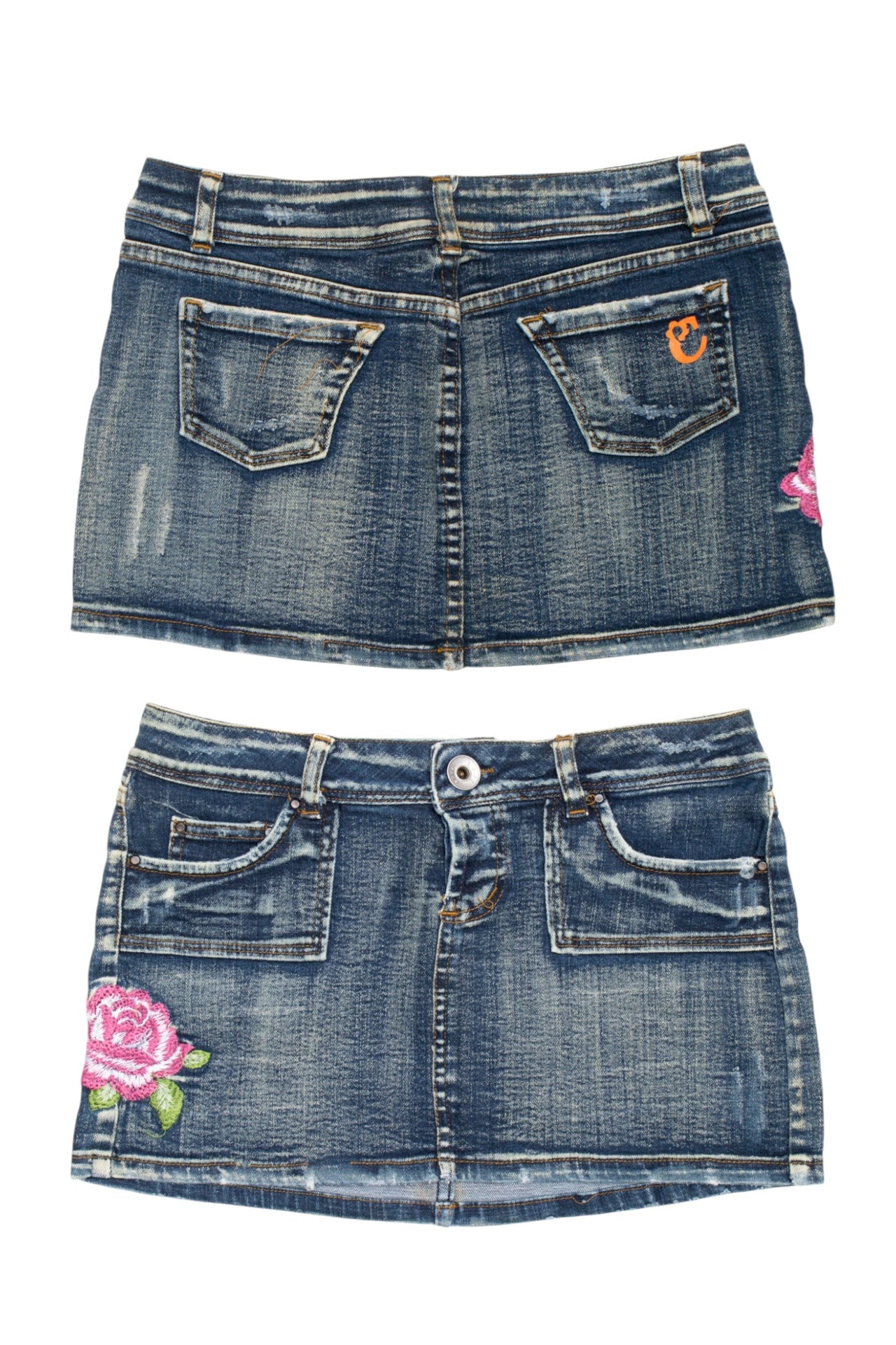 #68 Cafe Floral Denim Mini | Collection 139 | Size 10