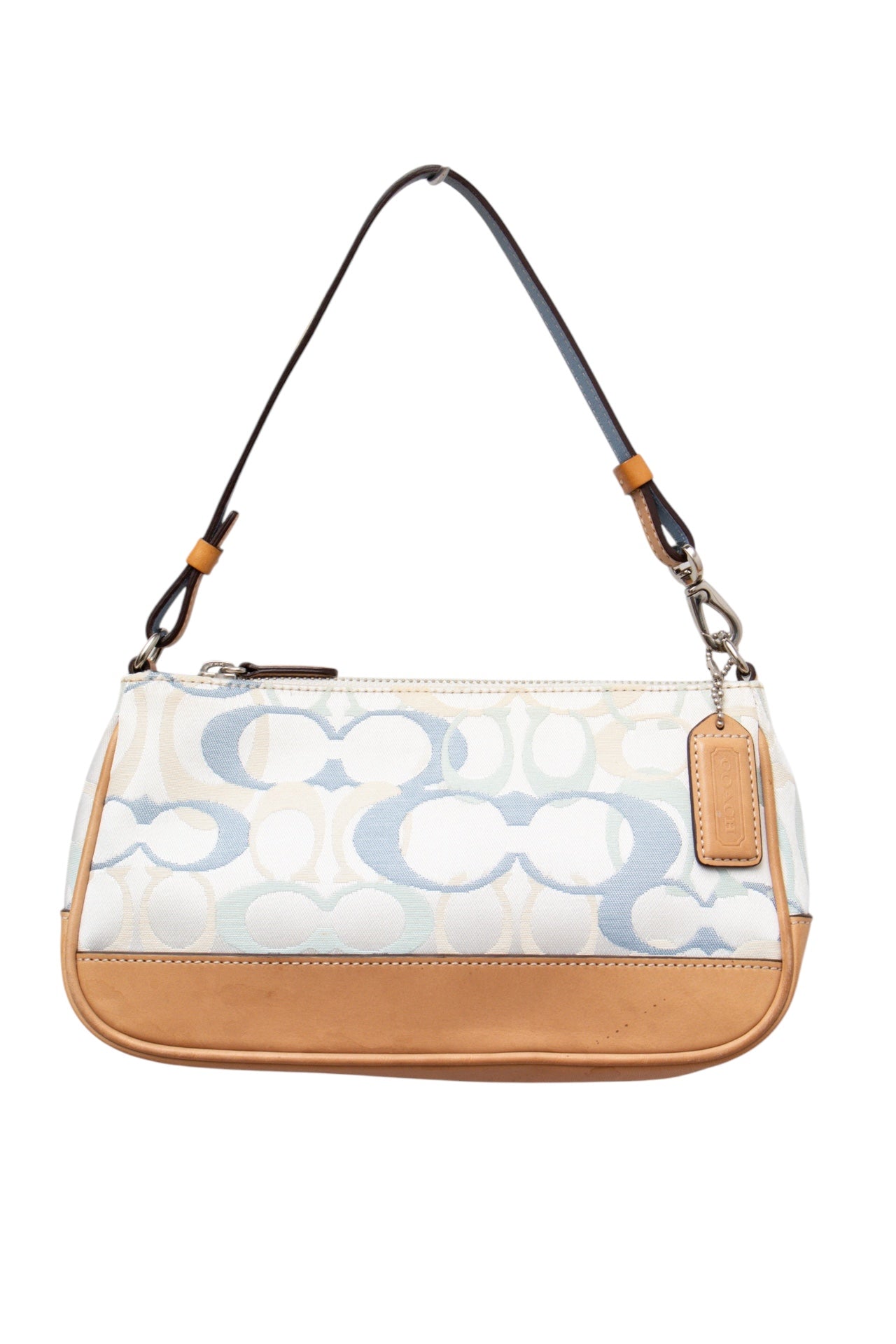 #70 Coach Baby Blue Monogram Demi Bag | Collection 142