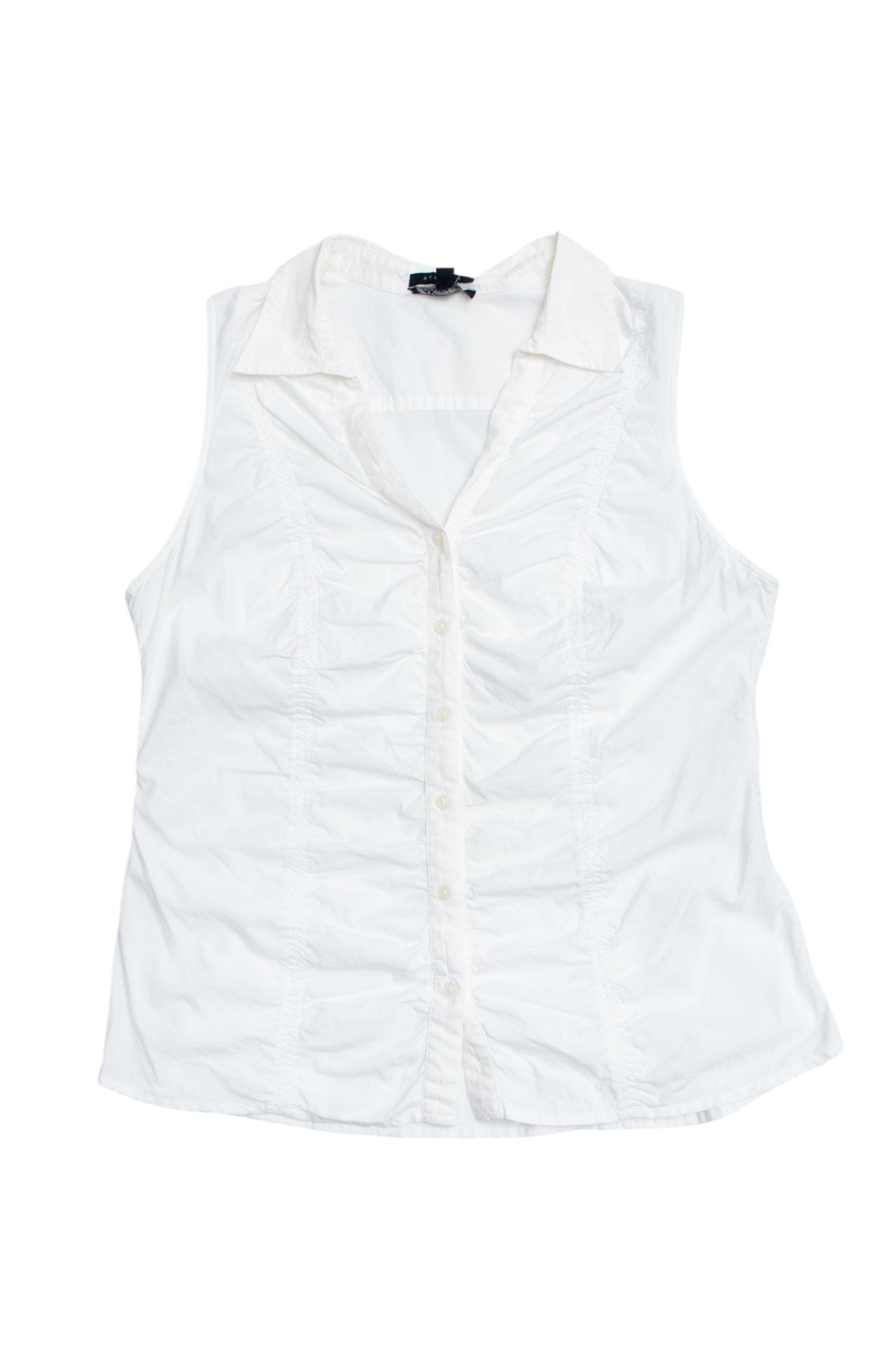 #31 Anne Klein White Rouched Tank | It's Britney Bitch | Size 12