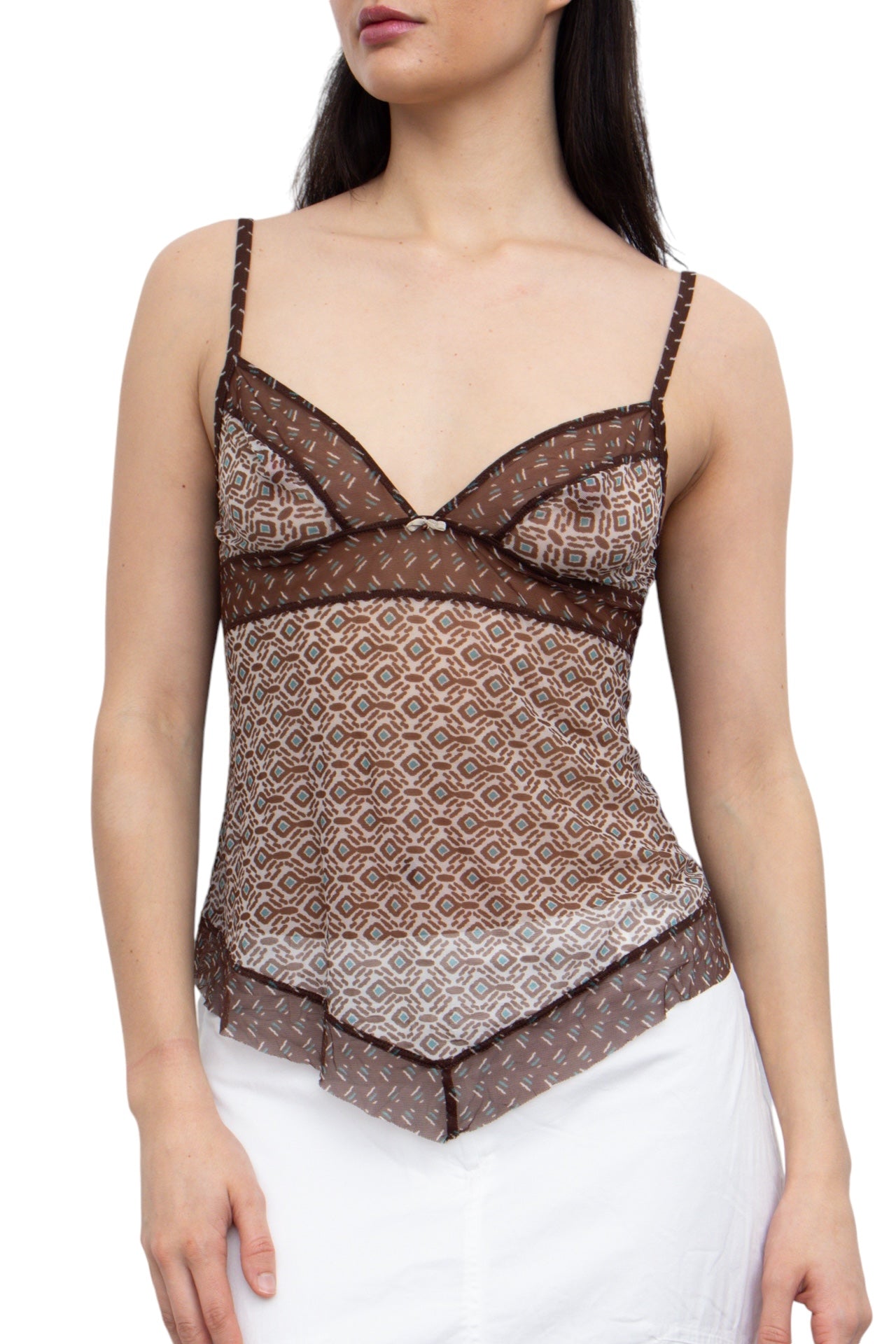 #20 Intimissimi Brown Mesh Cami | H20 | Size 8