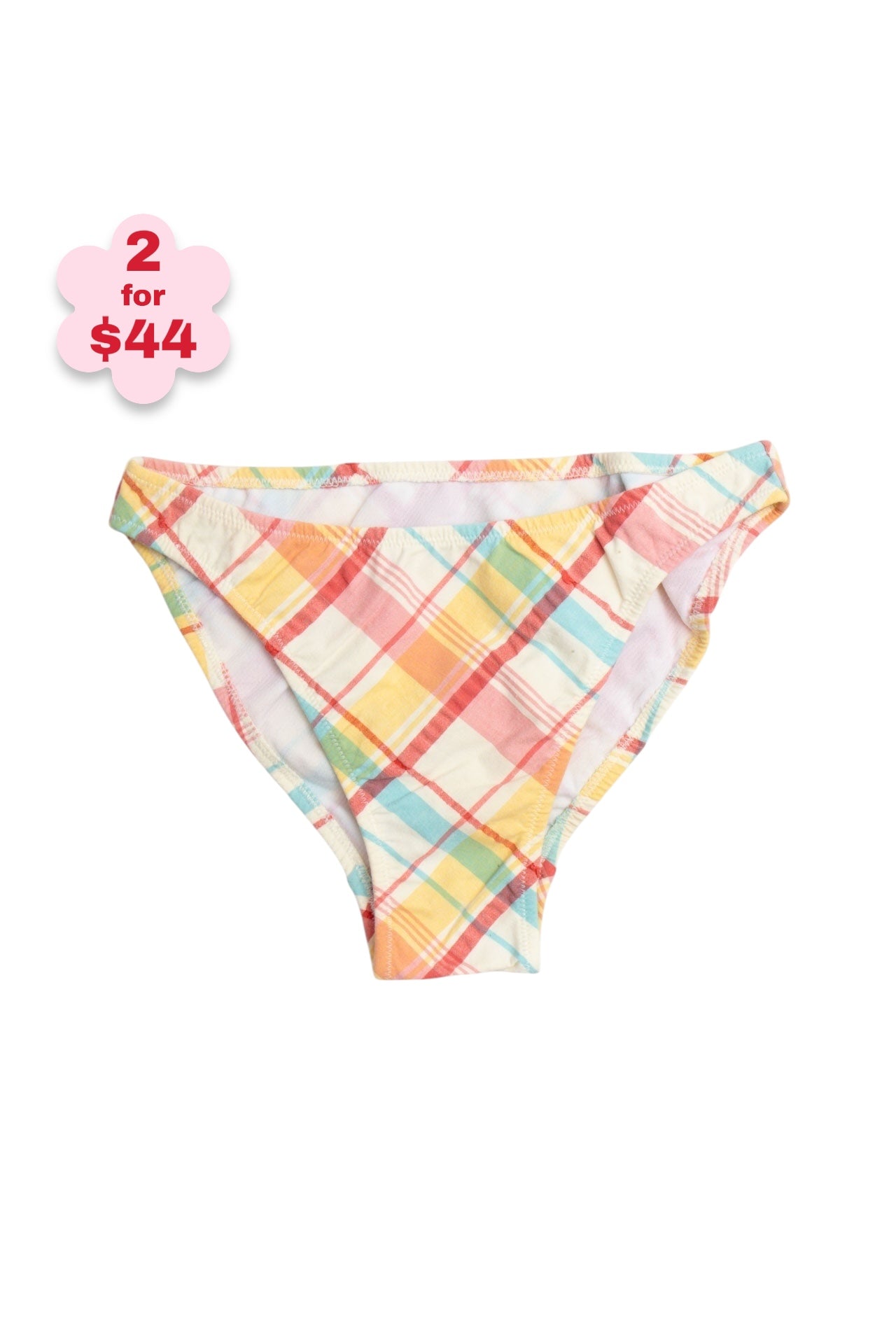 #32 Pastel Plaid Bikini Bottoms | Slutty Szn | Size 6