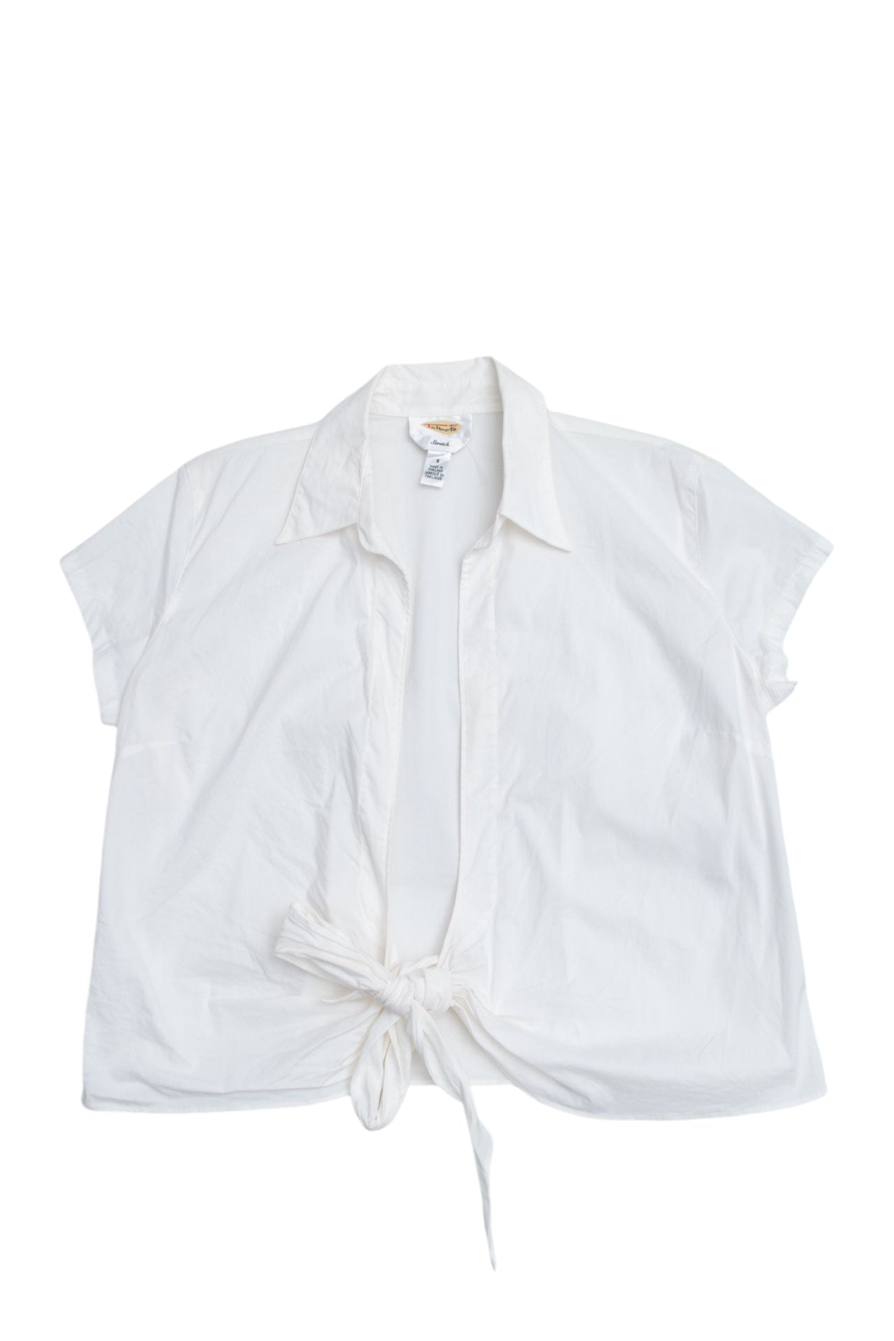 #33 Talbots White Linen Tee | It's Britney Bitch | Size 8/10