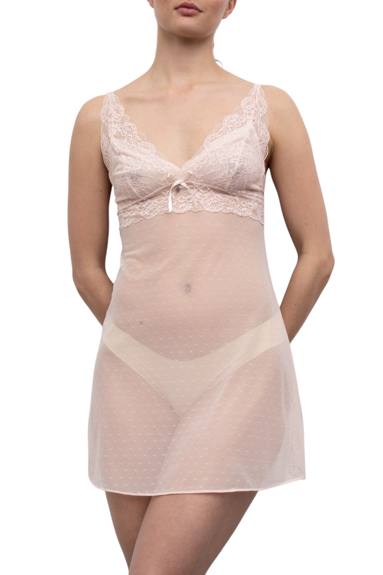 #77 Elle Pink Lace Slip | It's Britney Bitch | Size 8