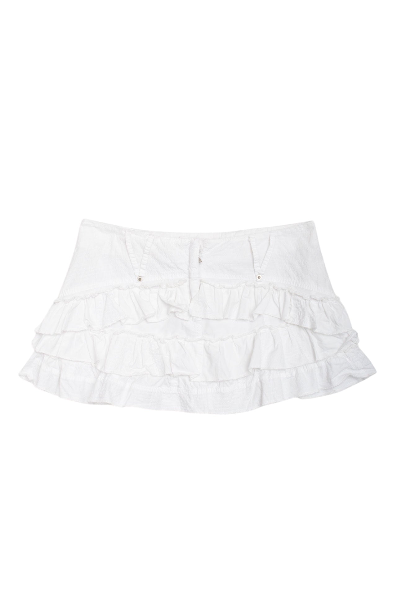 #19 Incandescence White Mini Skirt | Collection 142 | Size 10