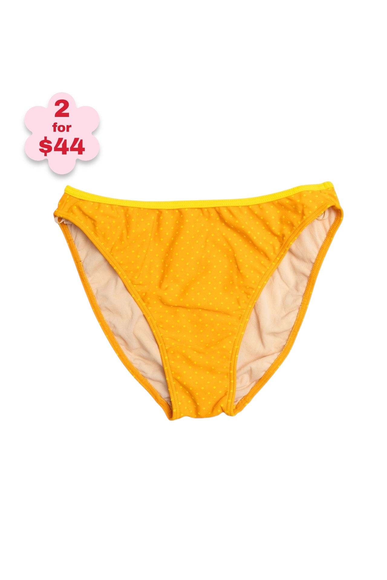 #30 Orange Spotted Bikini Bottoms | Slutty Szn | Size 8