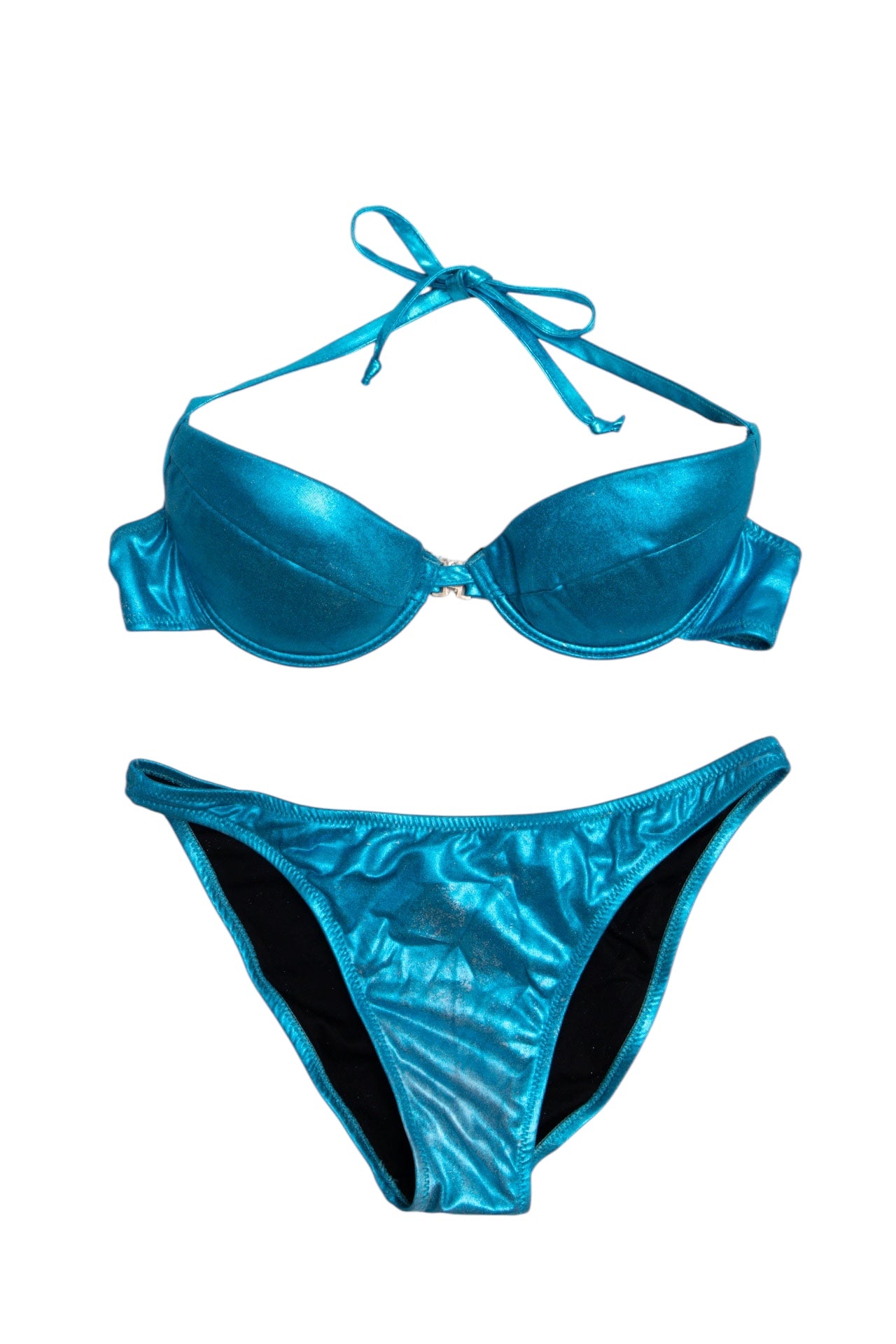 #13 Fruscio Blue Metalic Bikini Set | Mermaid Festival | Size 6/8