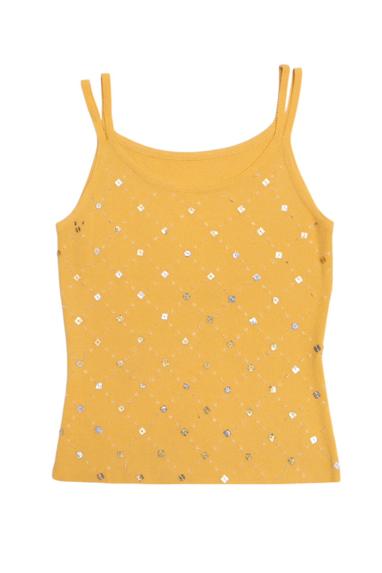 #10 Yellow Sequin Tank | Collection 139 | Size 8/10