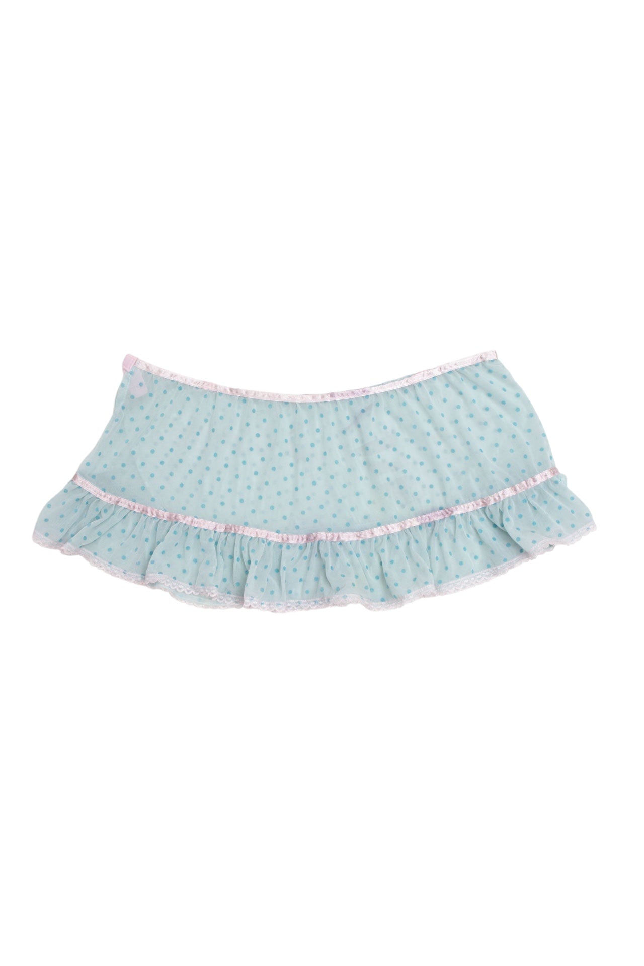 #60 Blue Spotted Mesh Skirt | Mermaid Festival | Size 12