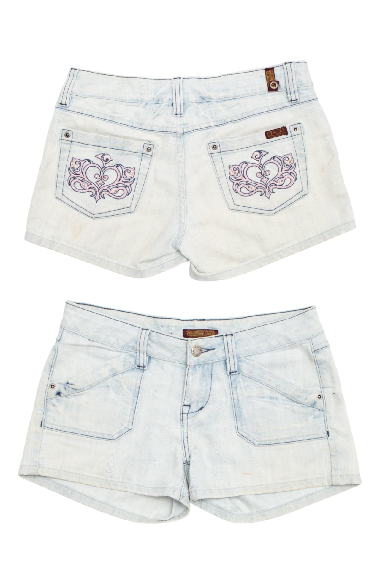 #72 ZD Light Wash Mini Shorts | Collection 139|  Size 8/10