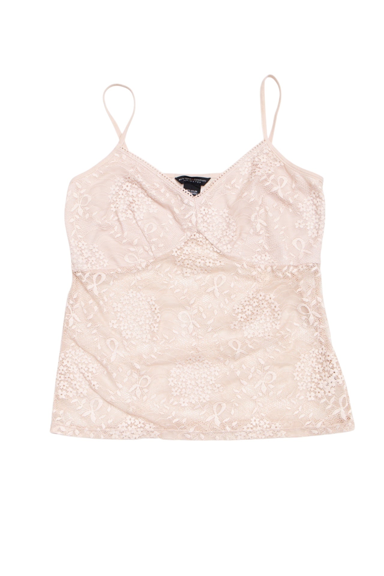 #102 New York and Company Pink Lace Cami | Collection 139 | Size 10/12