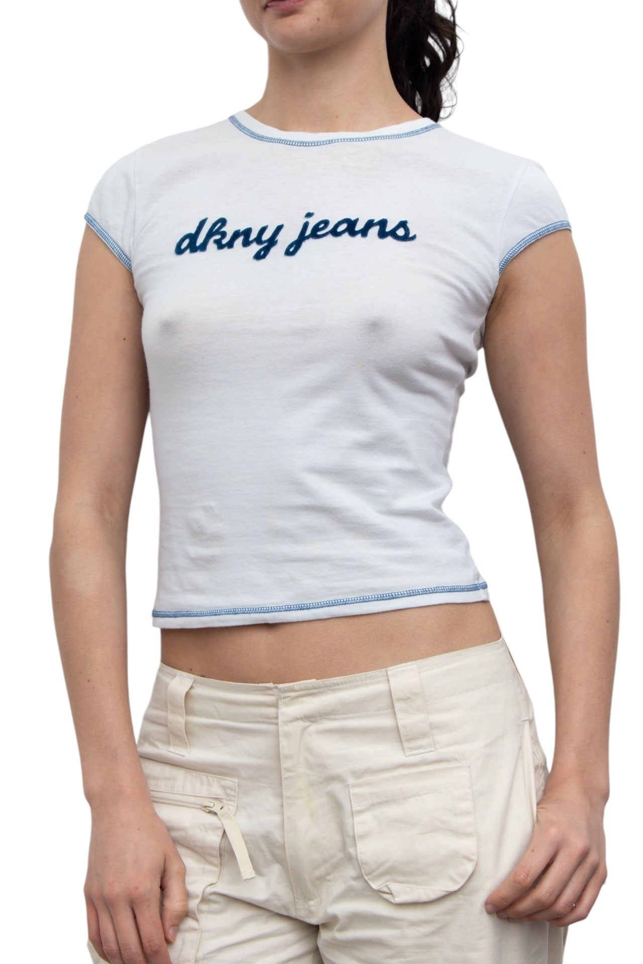 #29 DKNY Jeans Blue Tee | It's Britney Bitch | Size 10