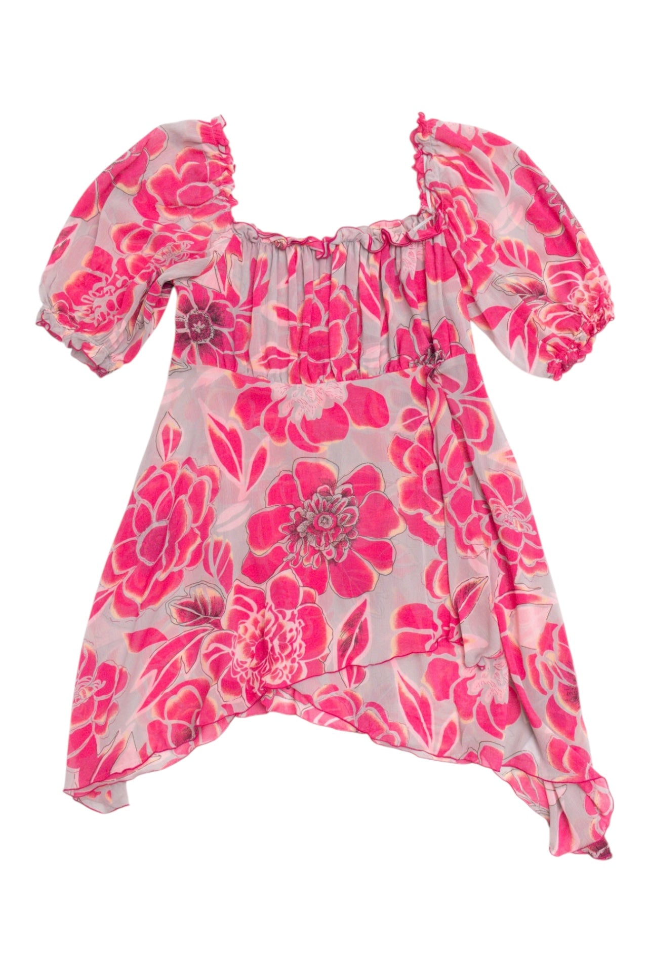 #18 Pink Floral Babydoll Top | Collection 139 | Size 10