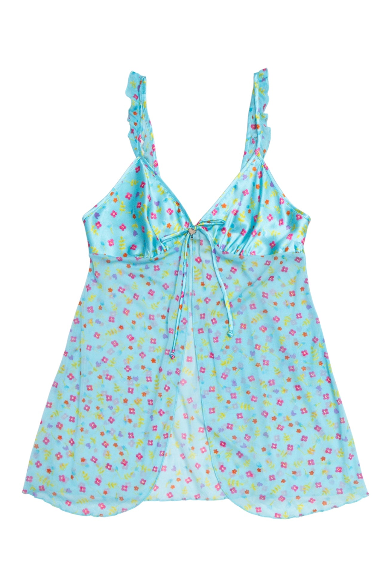 #65 Loveable Blue Floral Cami | Mermaid Festival | Size 10