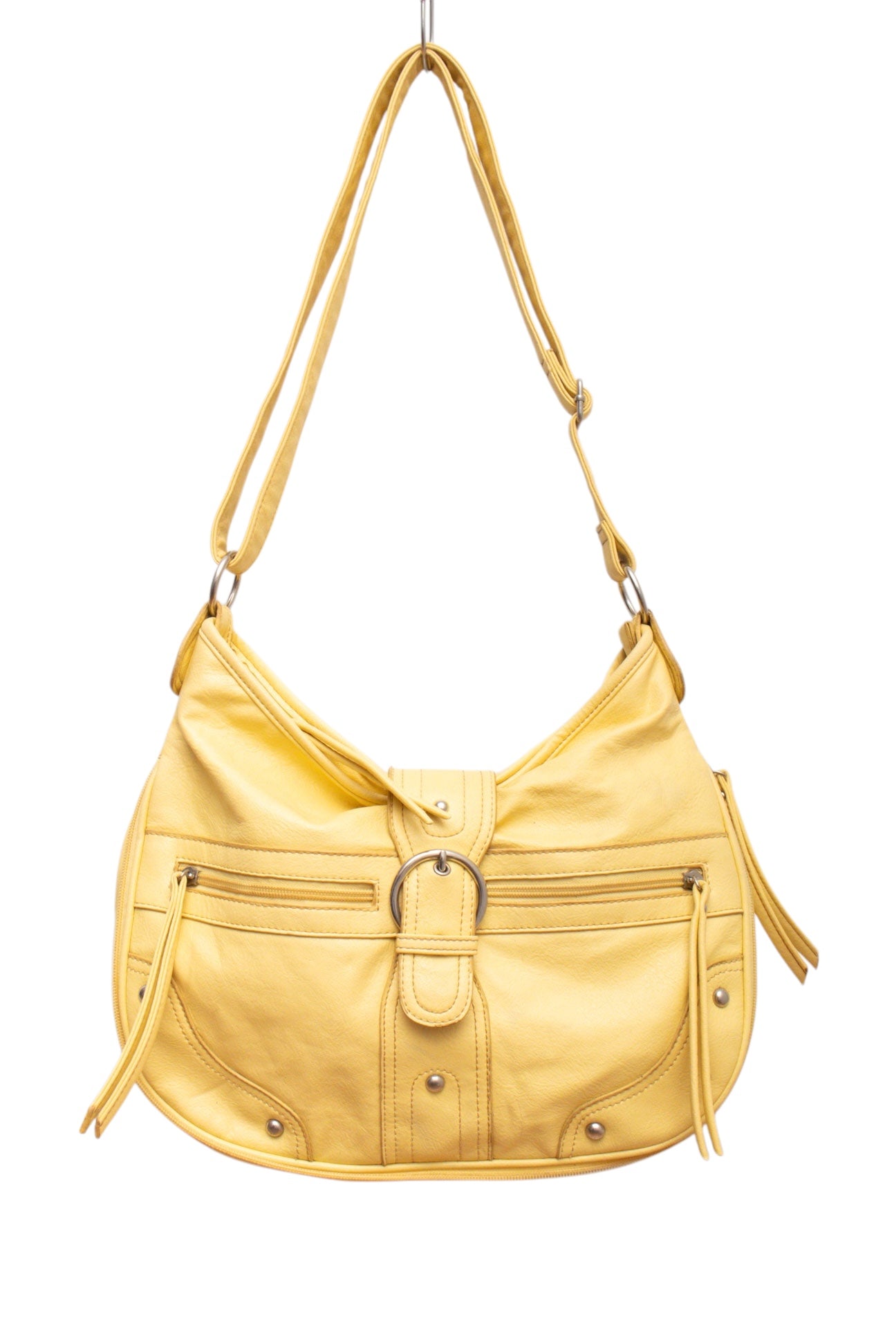 #86 Yellow Faux Leather Bag | Collection 140