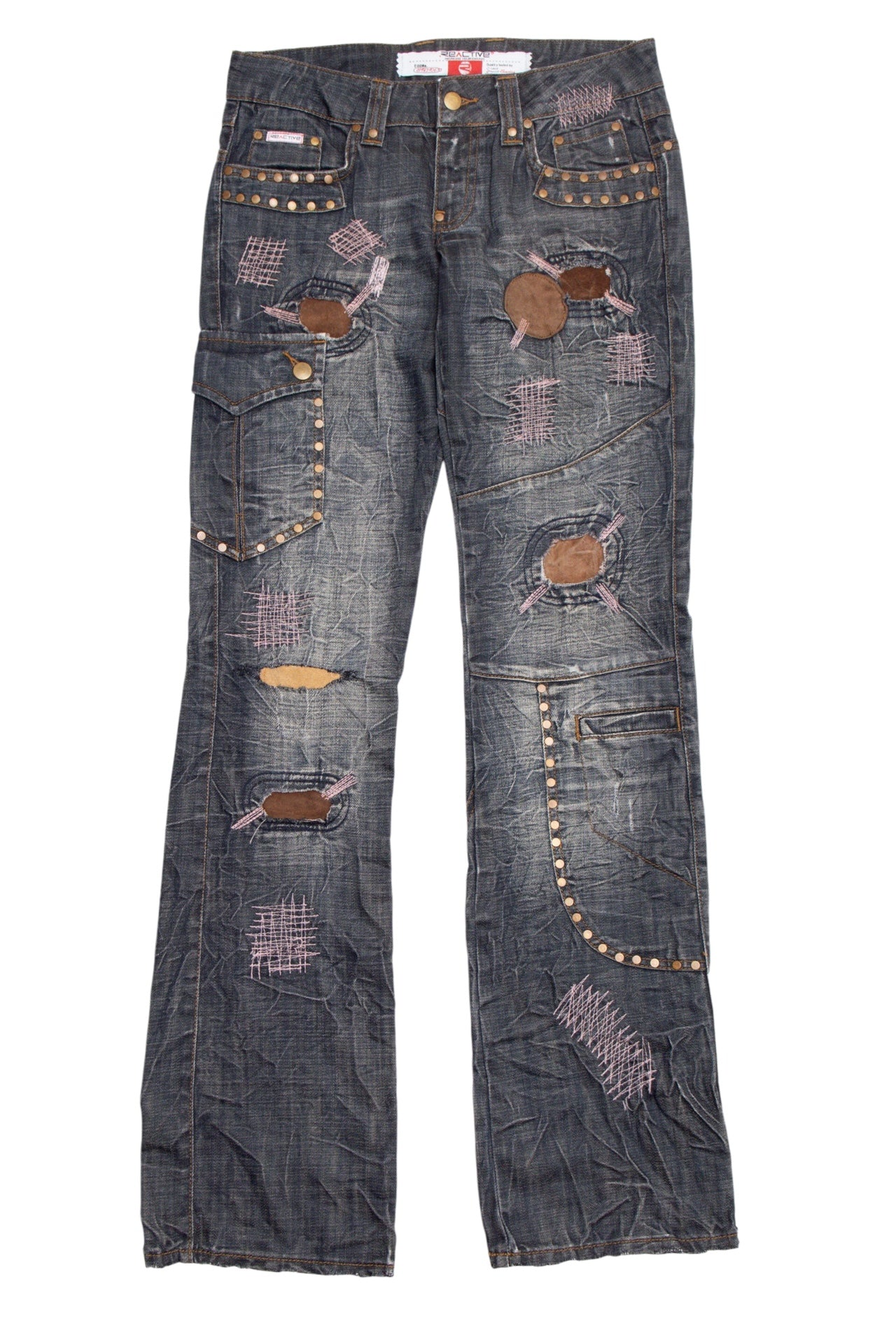 #54 Reactive Patchwork Jeans | Collection 139 | Size 8