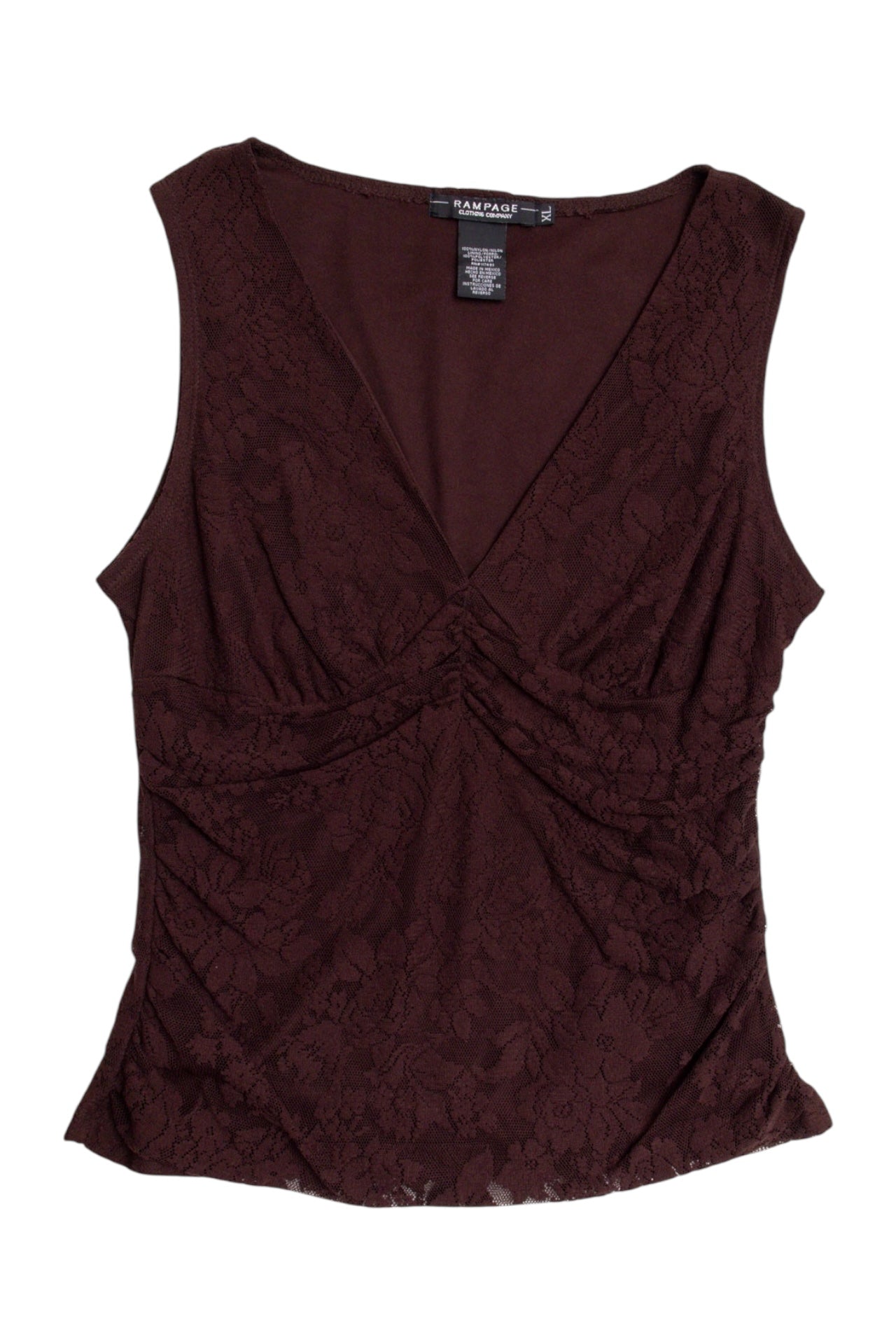 #24 Lace V-neck Tank | C.147 | Size 14