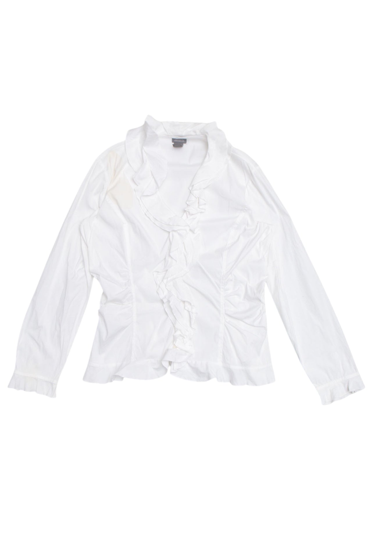 #25 Ann Taylor Linen White LongSleeve | Collection 139 | Size 12/14