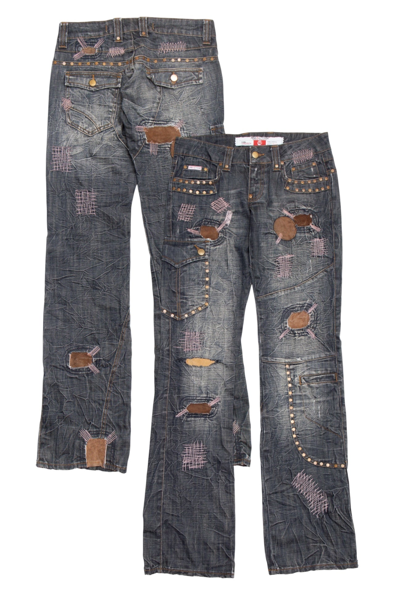 #54 Reactive Patchwork Jeans | Collection 139 | Size 8