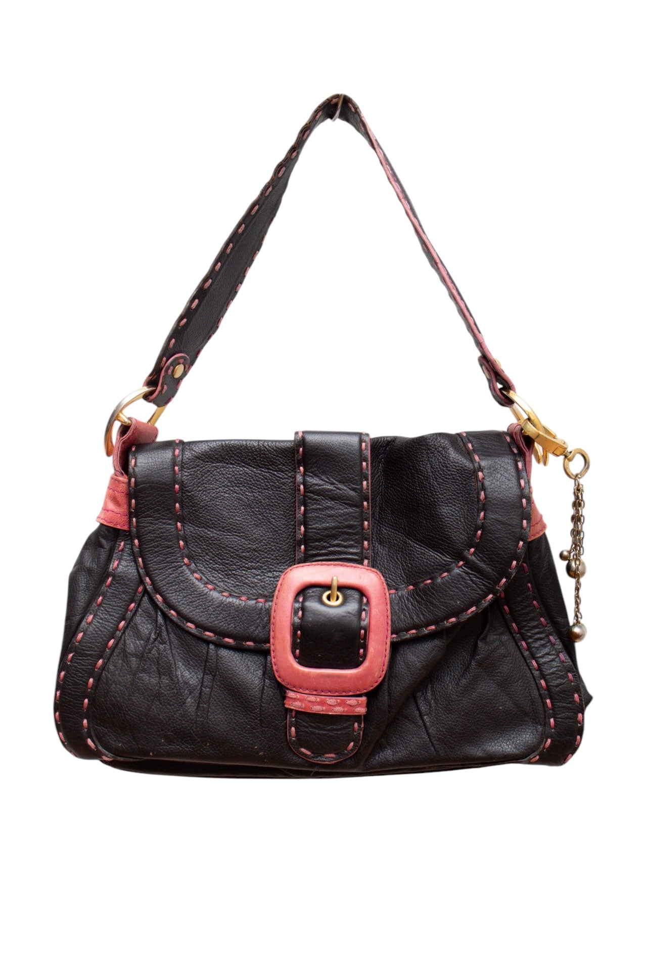 #86 Butterfly Pink Leather Bag | Collection 141