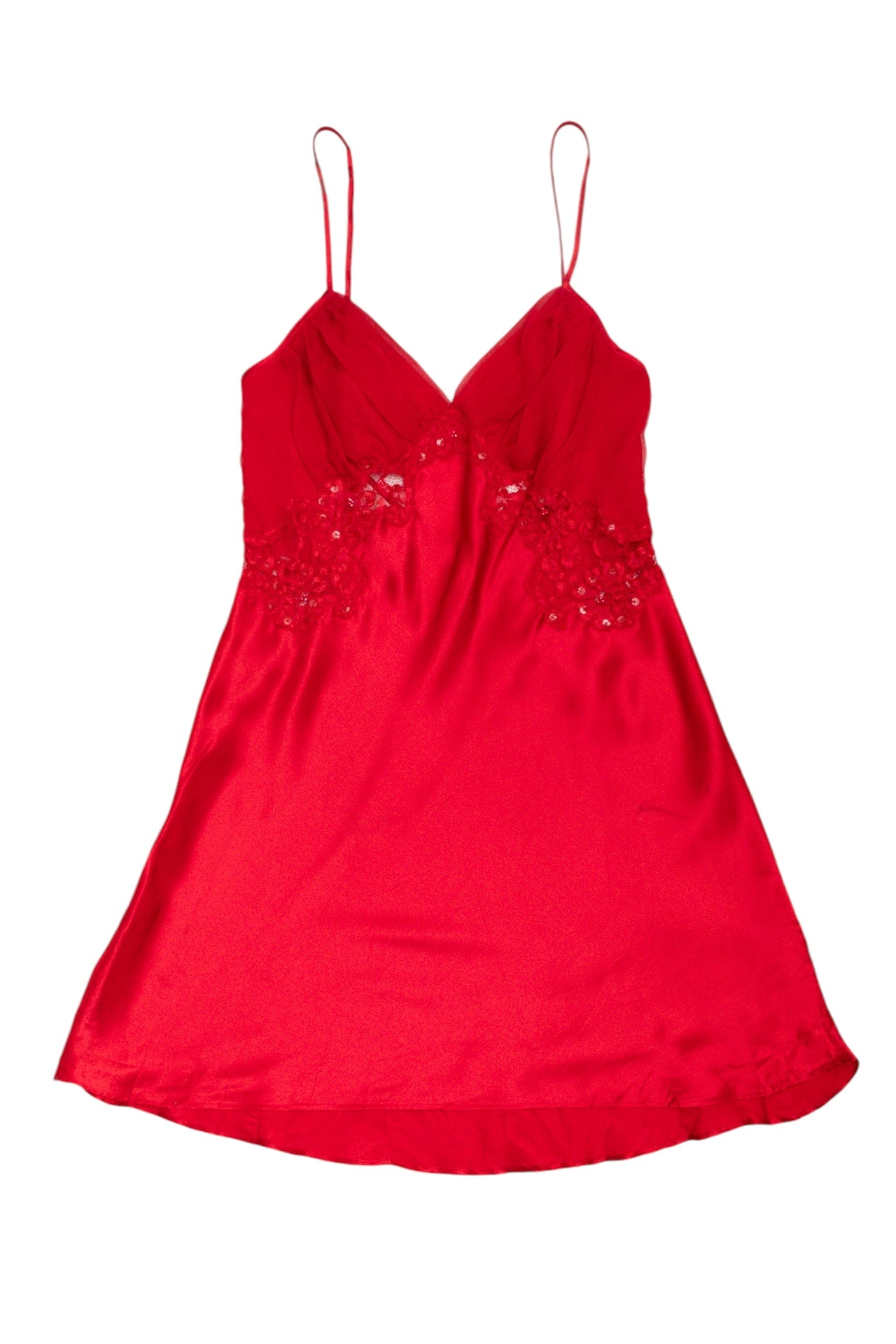 #33 VS Red Rouched Slip | Collection 142 | Size 10