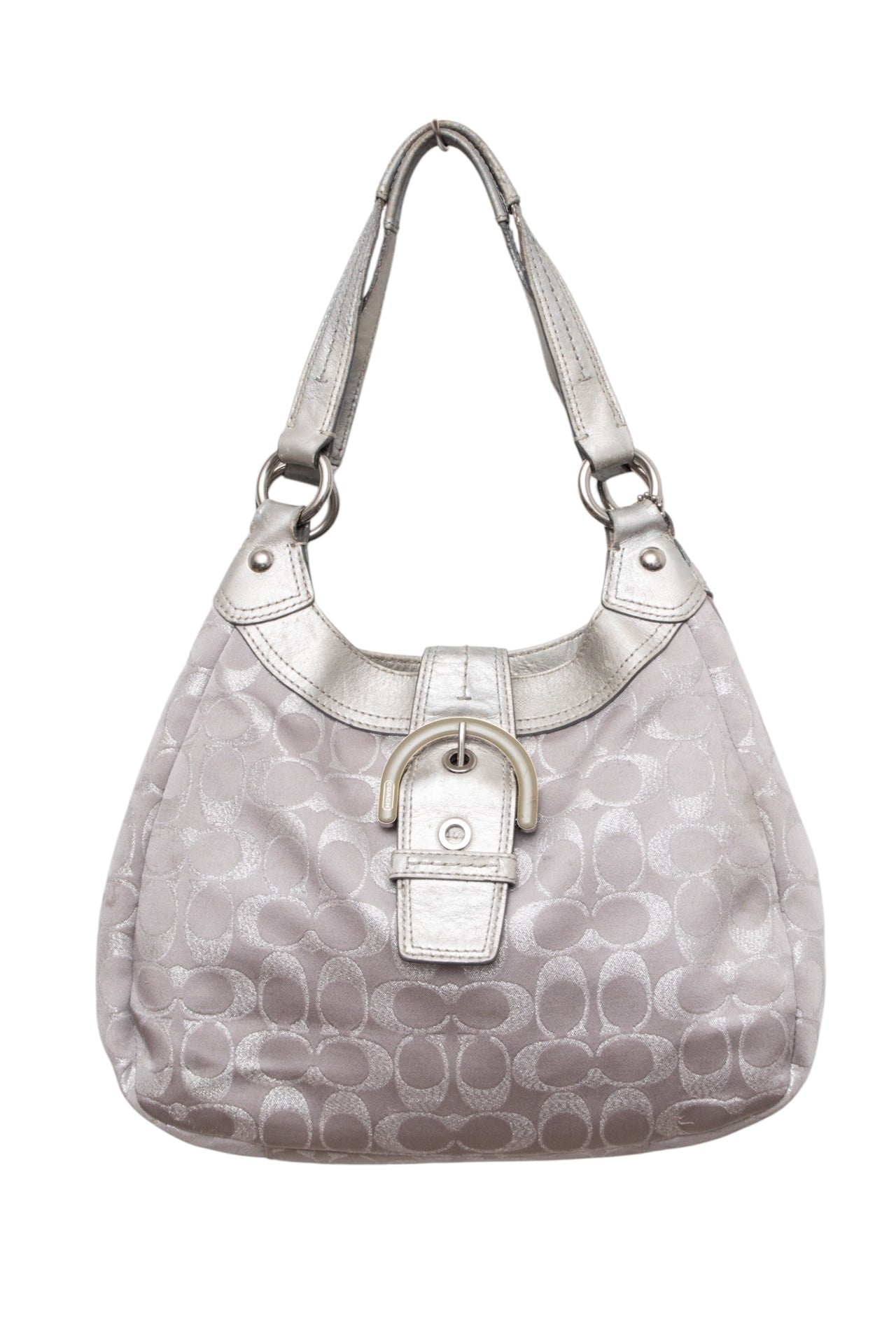 #117 Coach Silver Shoulder Bag | Collection 139