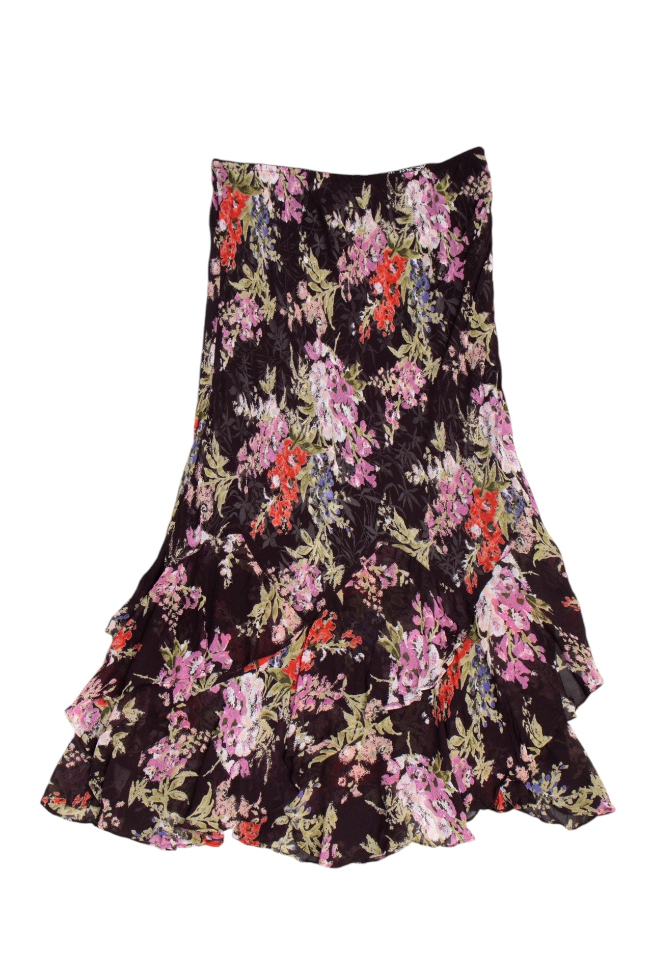 #29 Style & CO Brown Floral maxi skirt | Dainty | Size 10