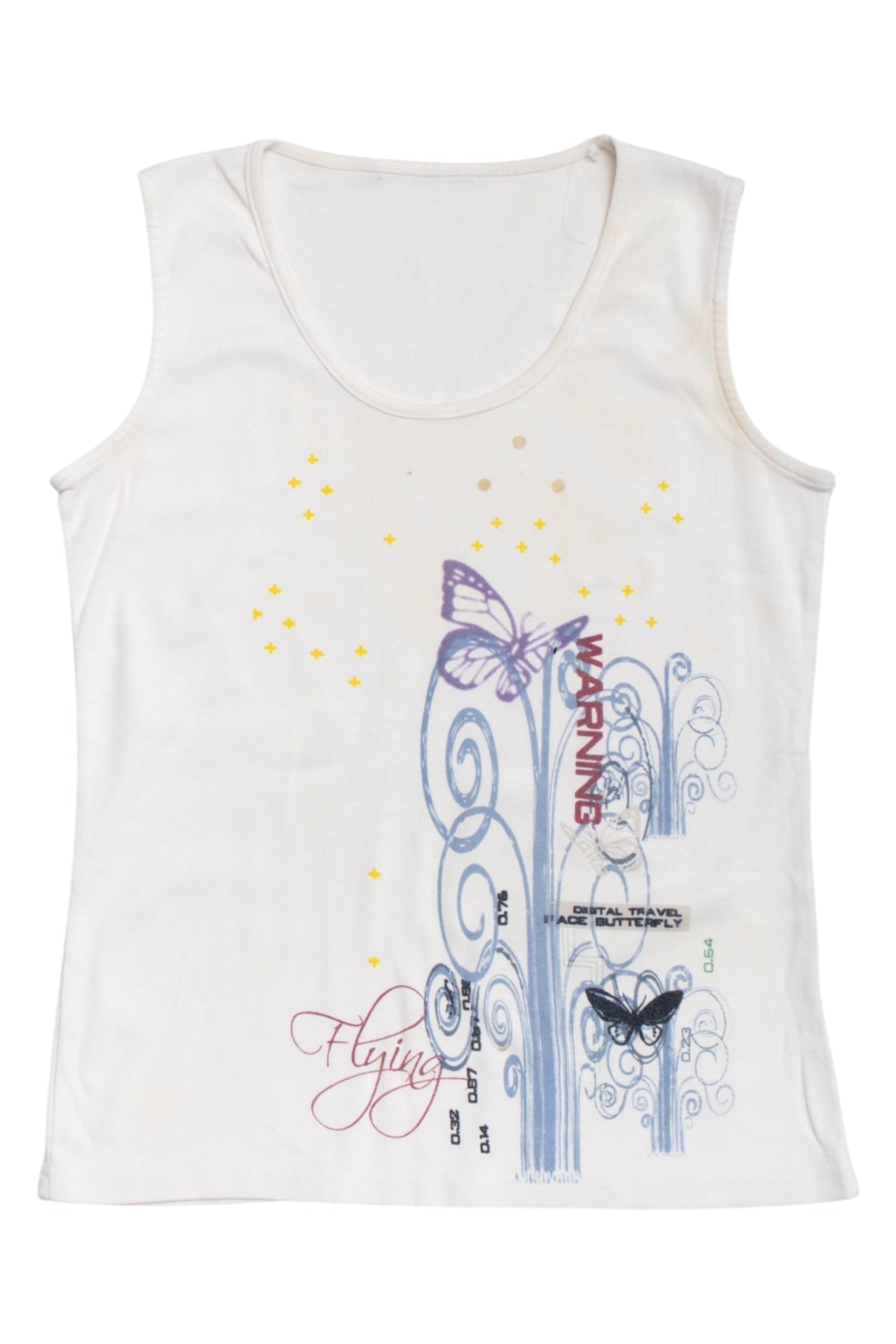 #30 Y2K butterfly graphic tank | Size 12