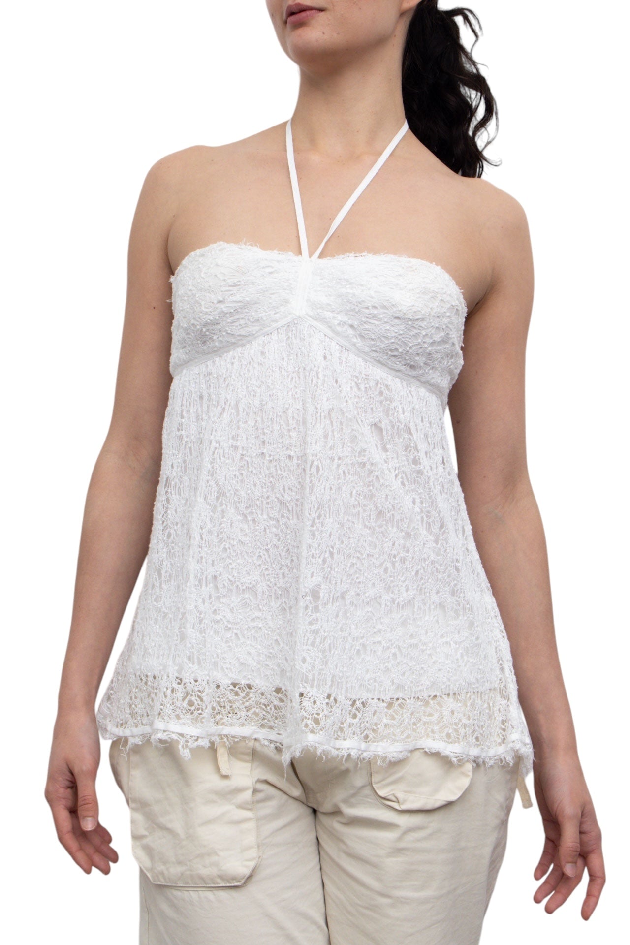 #02 White Lace Halter | It's Britney Bitch | Size 10/12