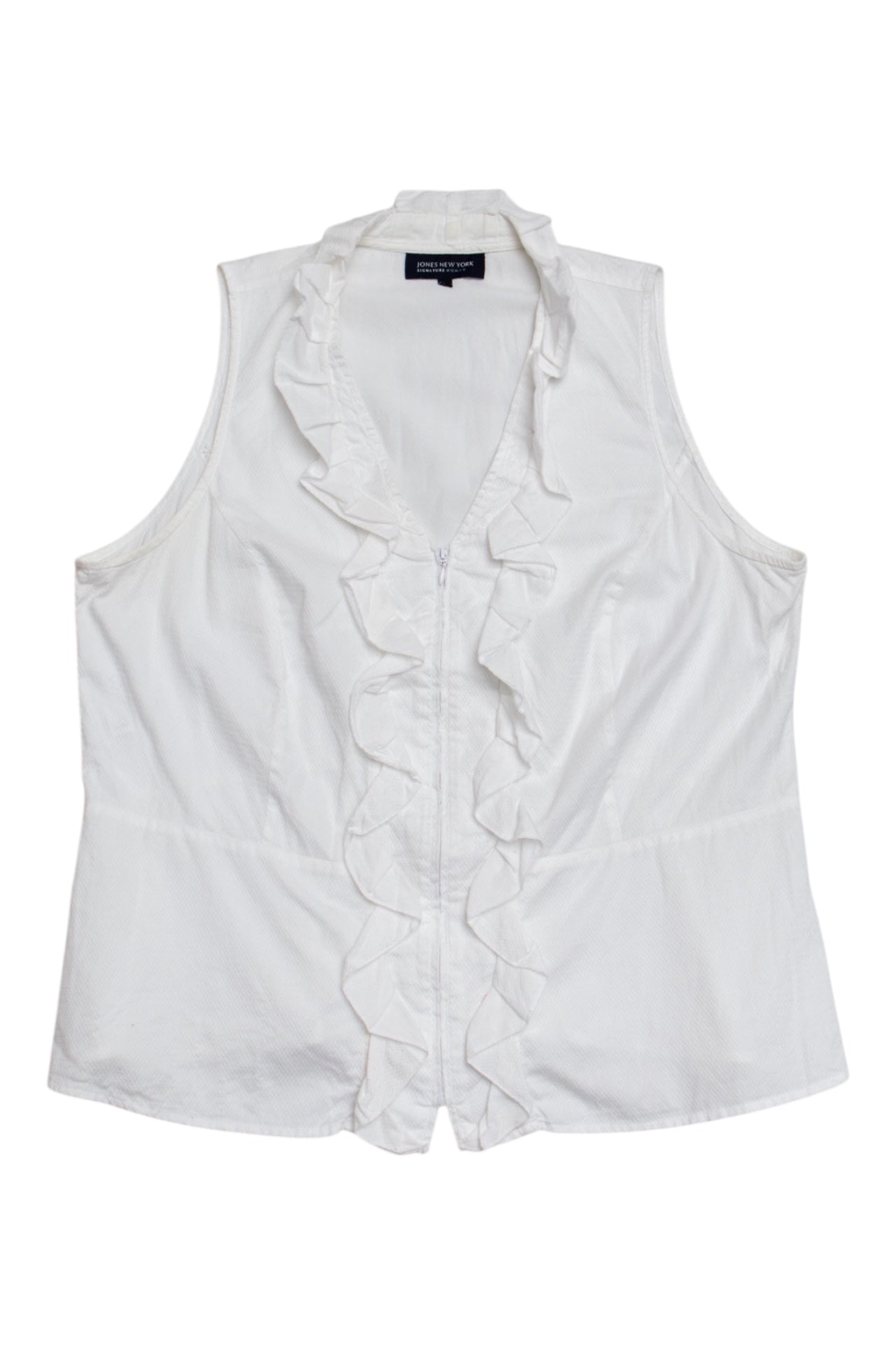 #36 Zip Up Ruffled Top | C.148 | Size 16