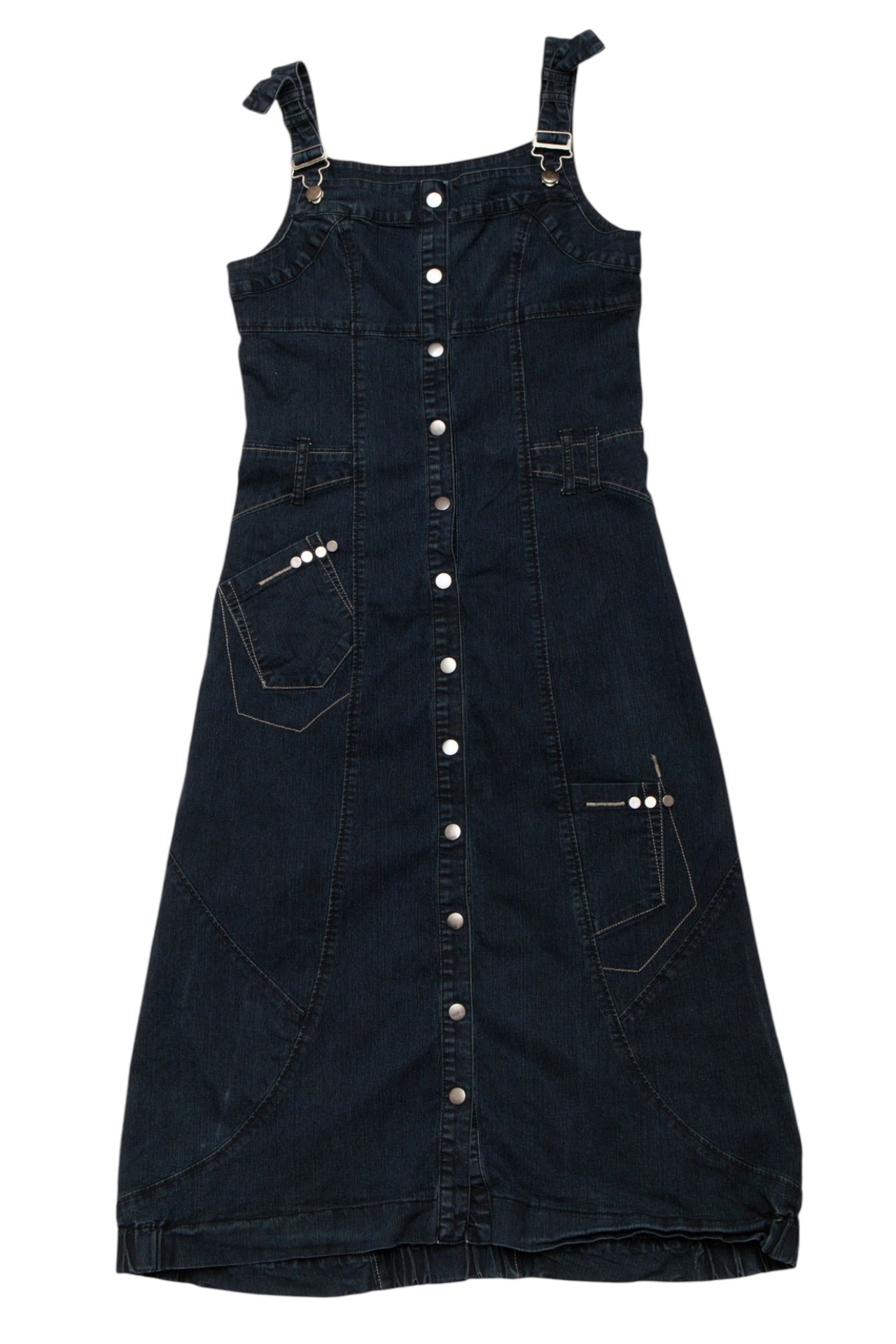 #86 Lauren Vidal Detailed Denim Maxi | C.146 | Size 8/10