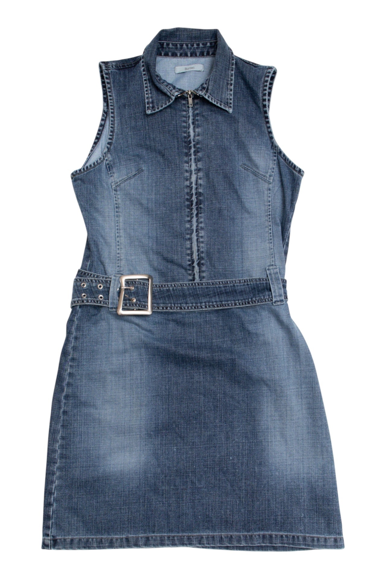 #42 Buckle Denim Midi Dress | C.147 | Size 12