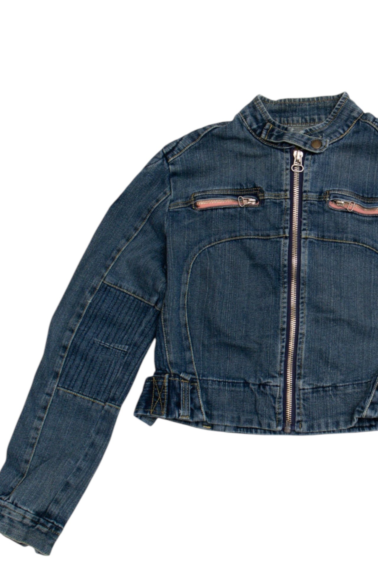 #46 Bomber Style Denim Jacket | C.147 | Size 10