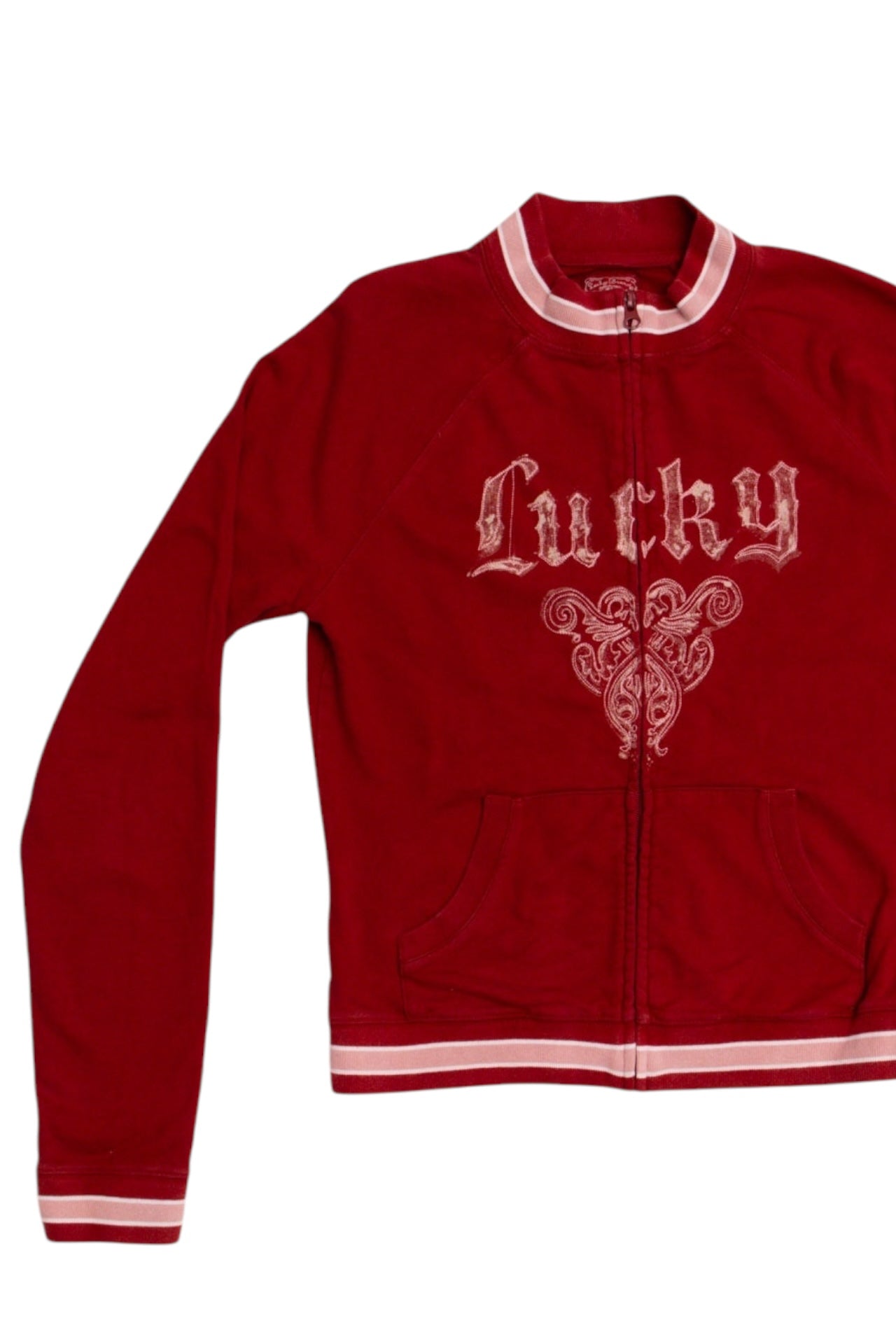 #48 Lucky Red Zip Up |C.147 | Size 10